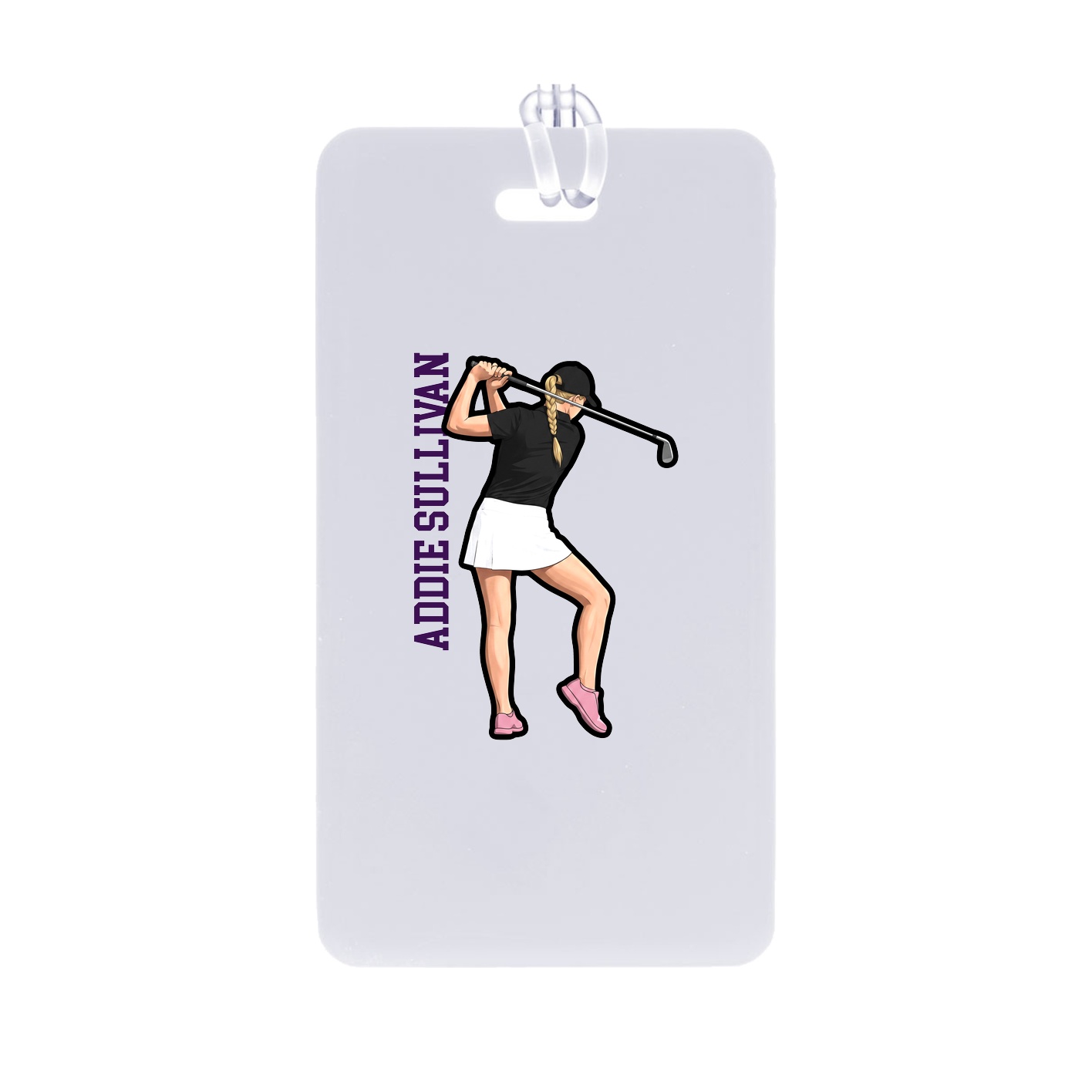 Bag Tag — Name Vertical in Classic