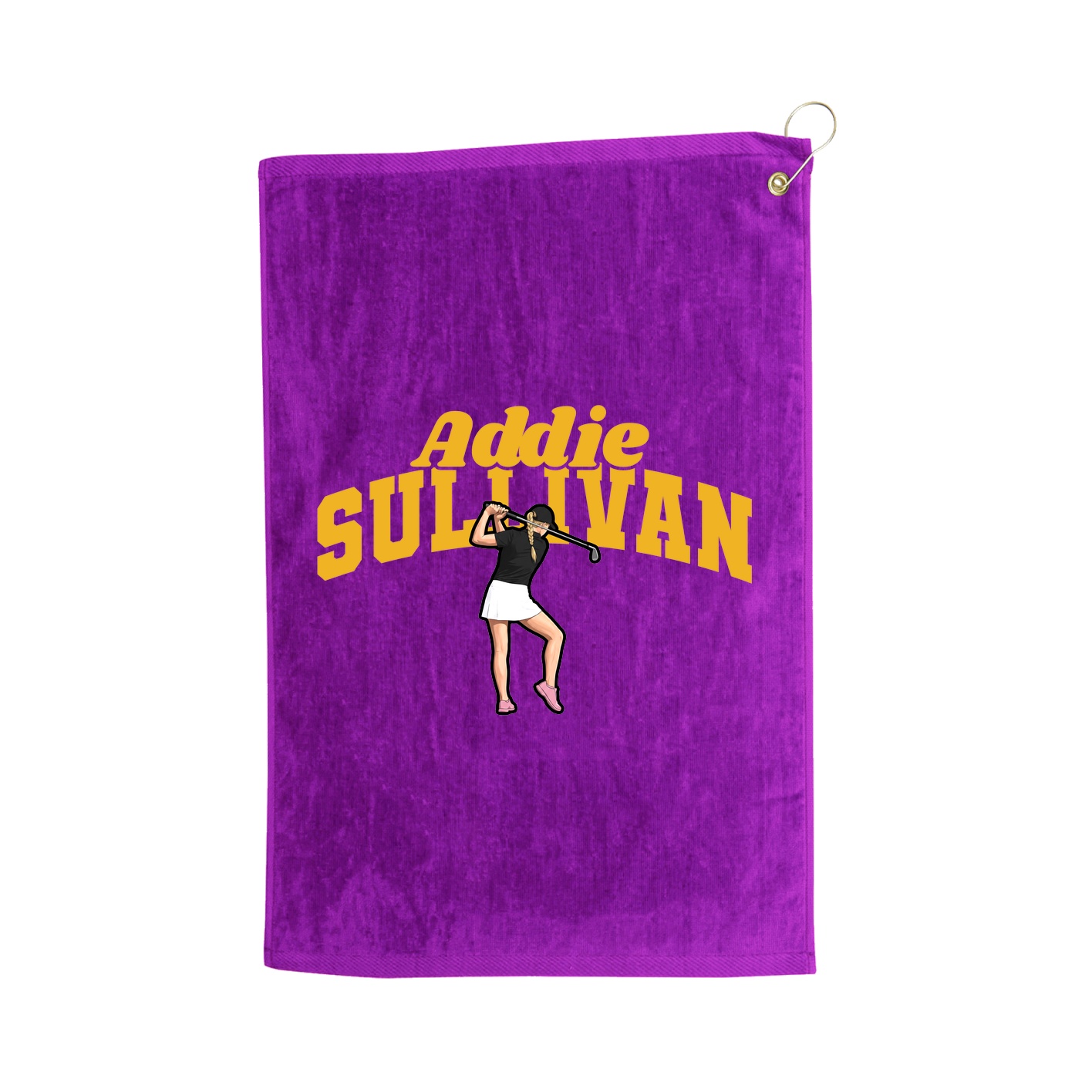 Golf Towel — Signature Arch in Purple