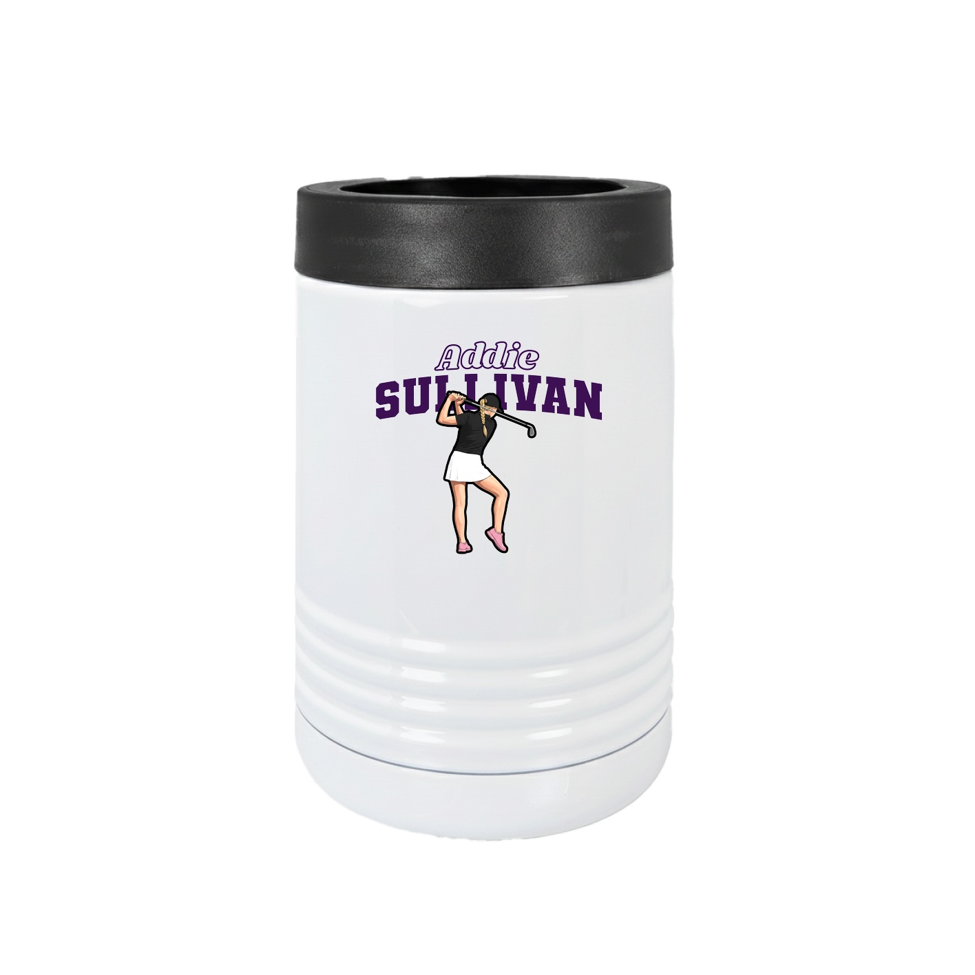 Beverage Holder — Name Arch in White