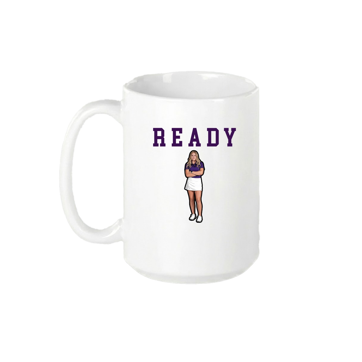15oz Coffee Mug — Shirsey in White