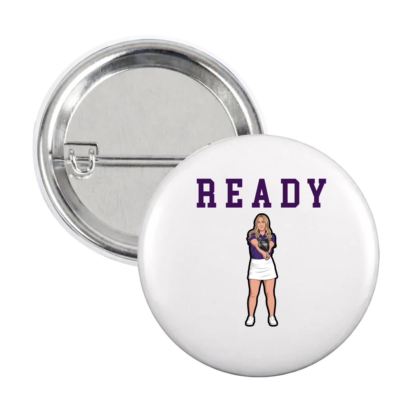 Game Day Button — Shirsey in White