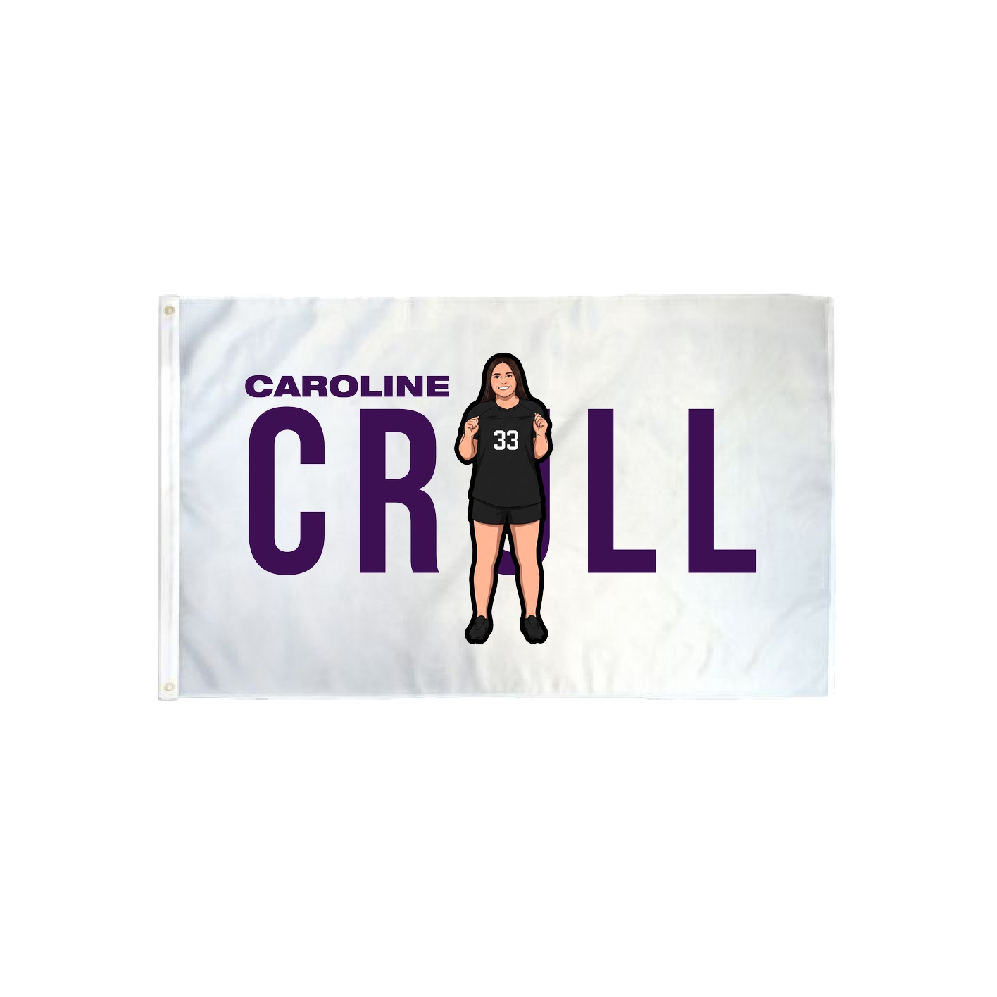 3x5 Flag — Player Name in Classic