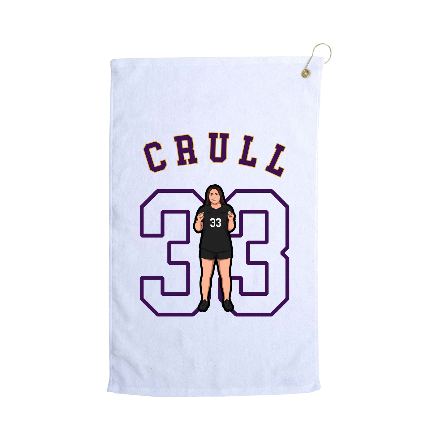 Golf Towel — Shirsey Arch in White