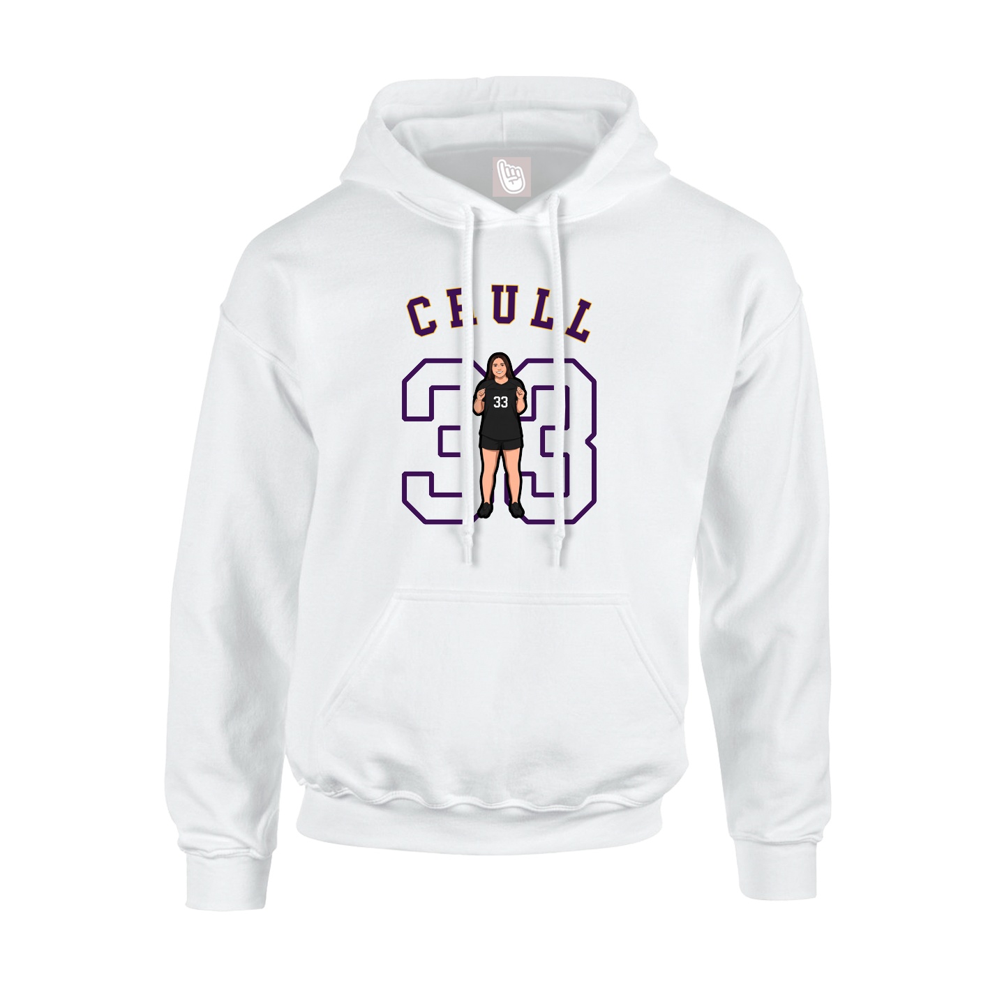 Youth Hoodie — Shirsey Arch in White