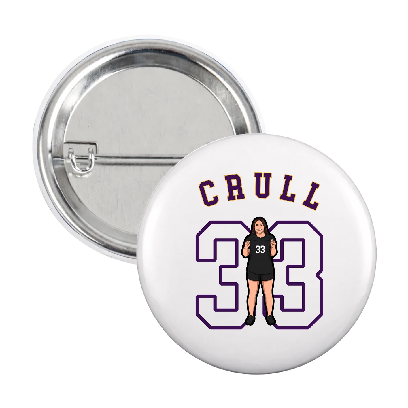 Game Day Button — Shirsey Arch in White