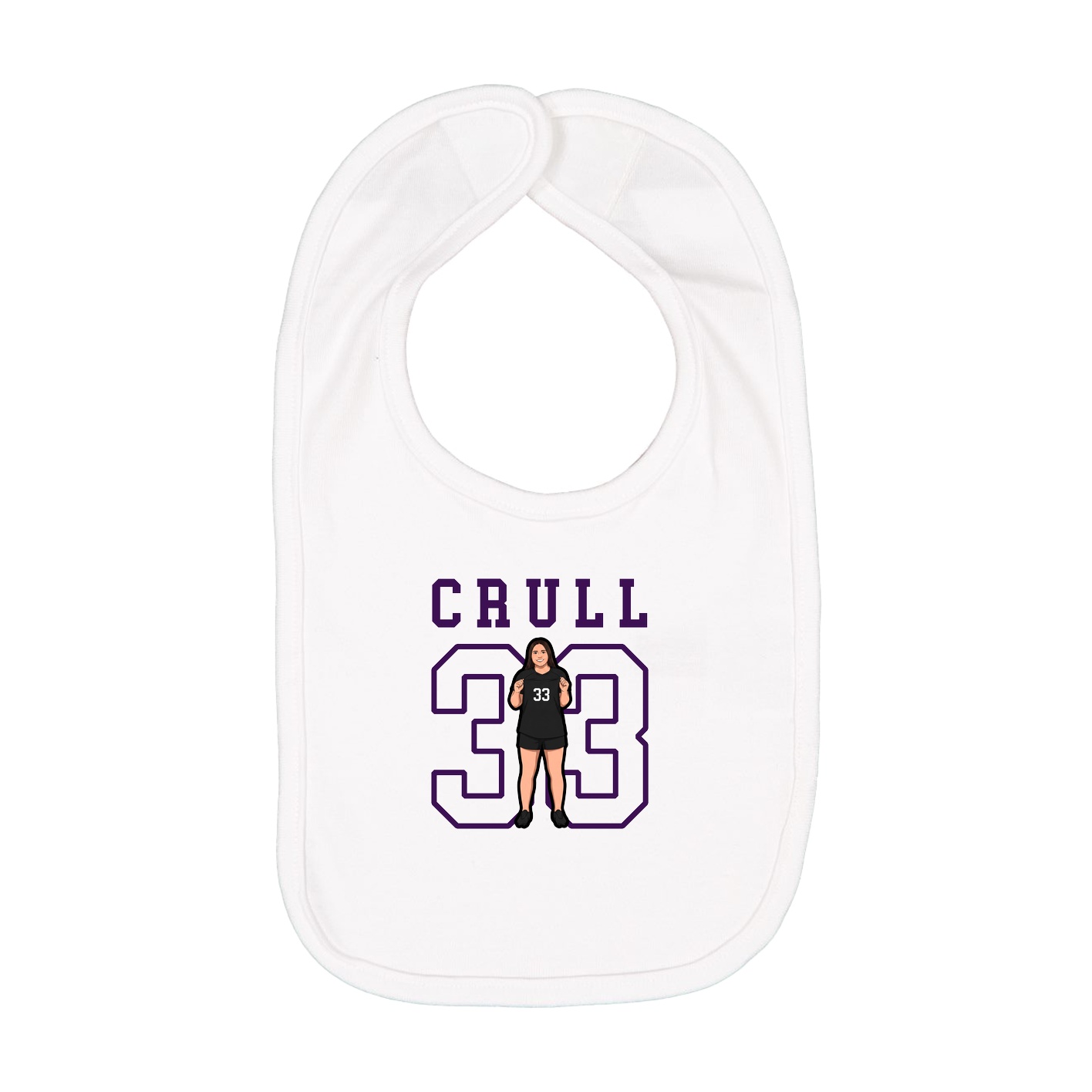 Infant Bib — Shirsey in White