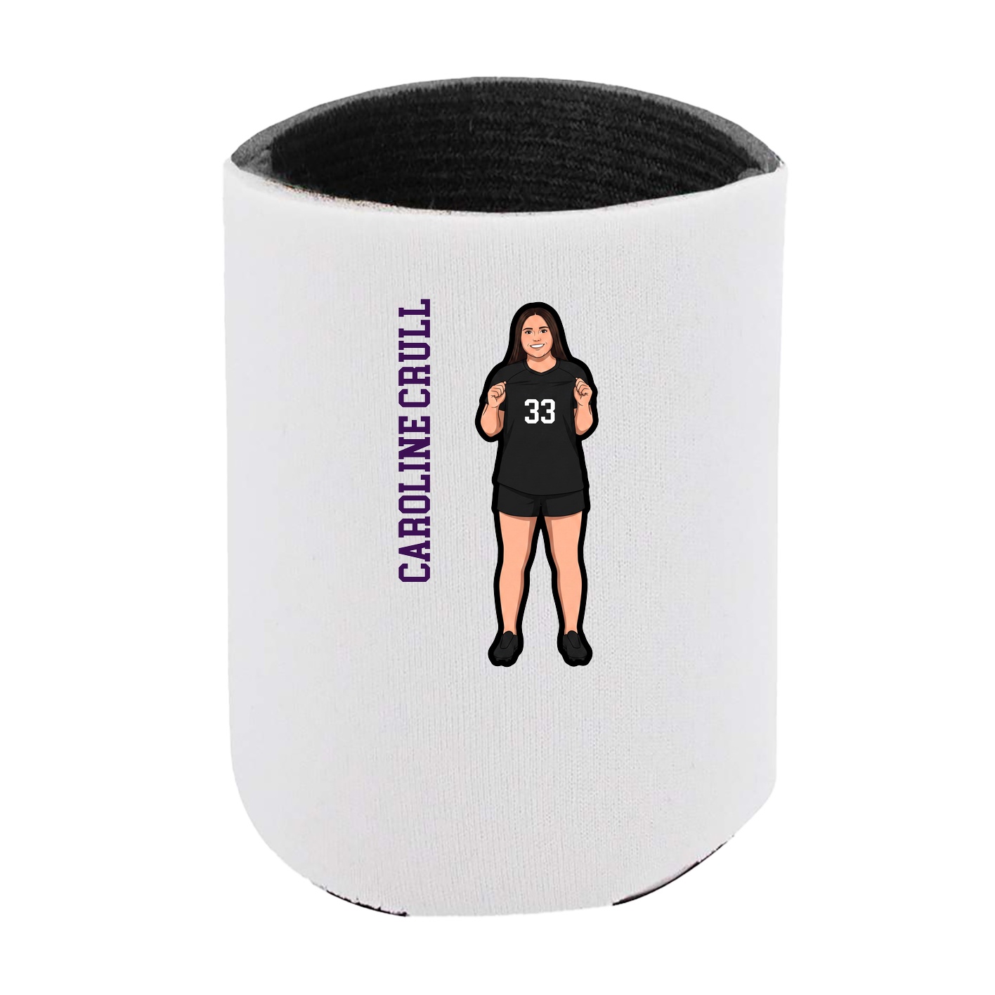 Can Holder — Name Vertical in White