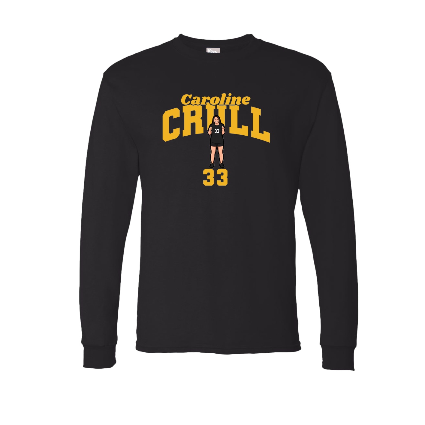Long Sleeve Tee — Signature Arch in Black