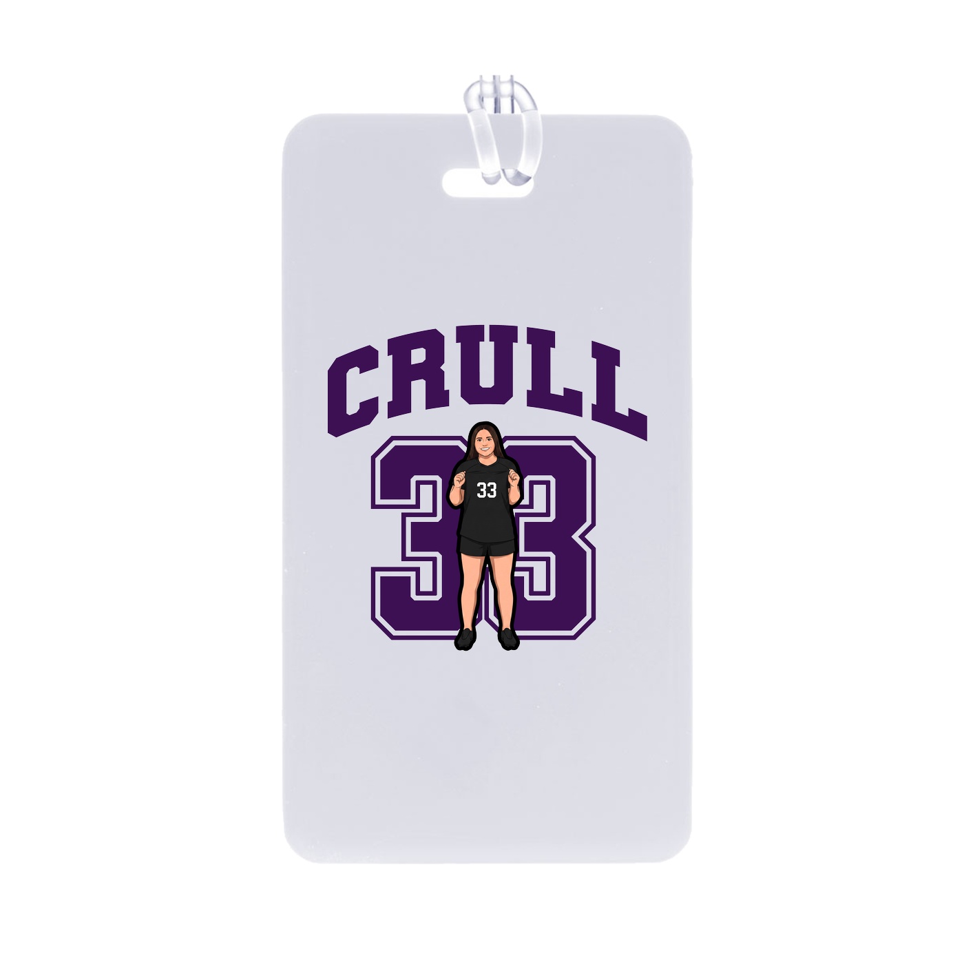 Bag Tag — Number in Classic