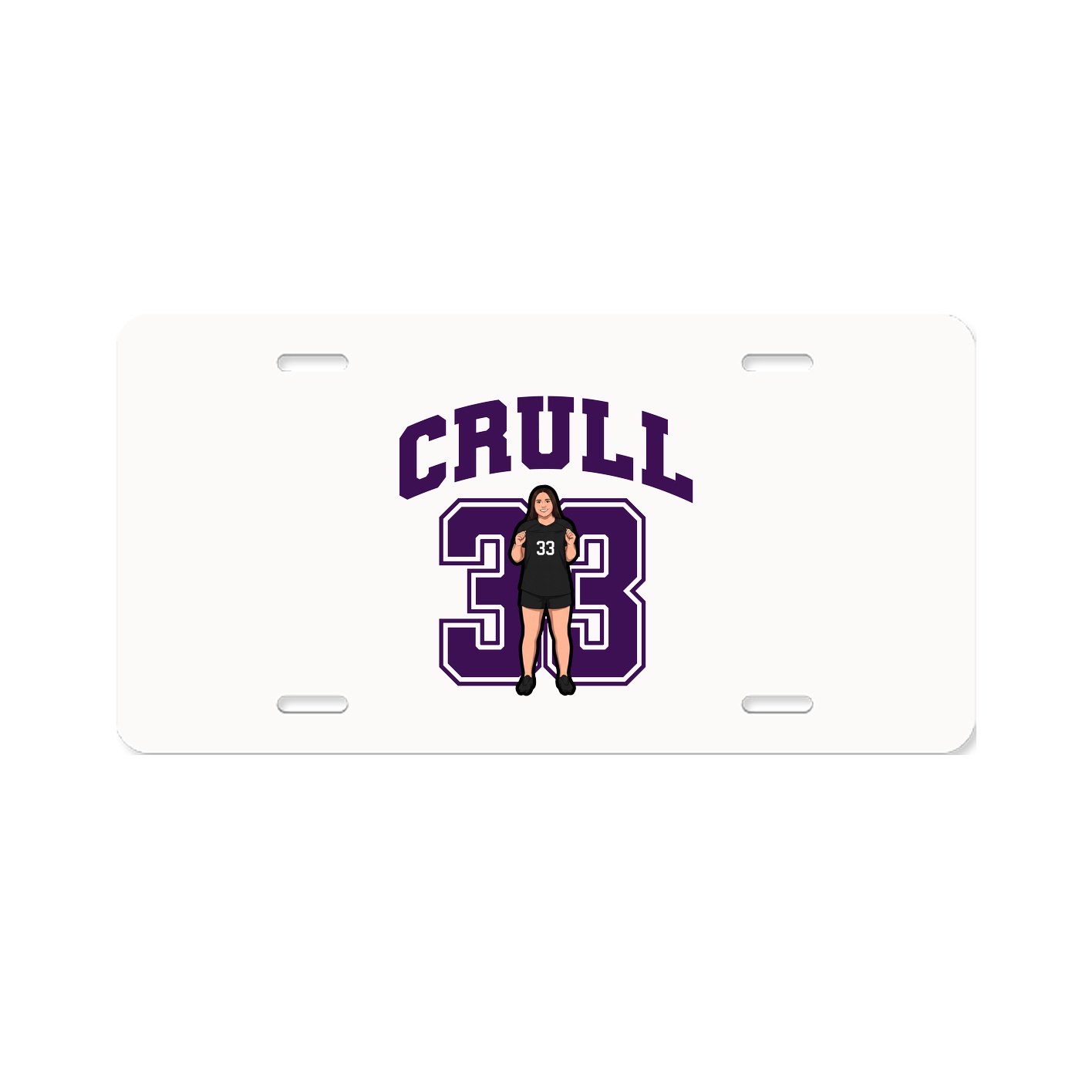 License Plate — Number in Classic