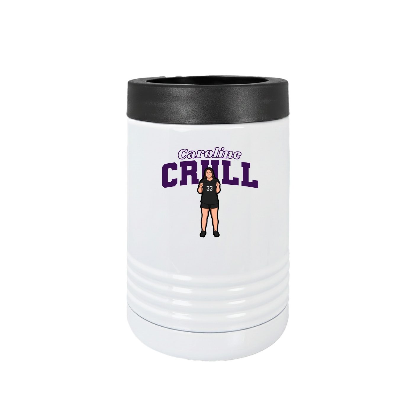 Beverage Holder — Name Arch in White
