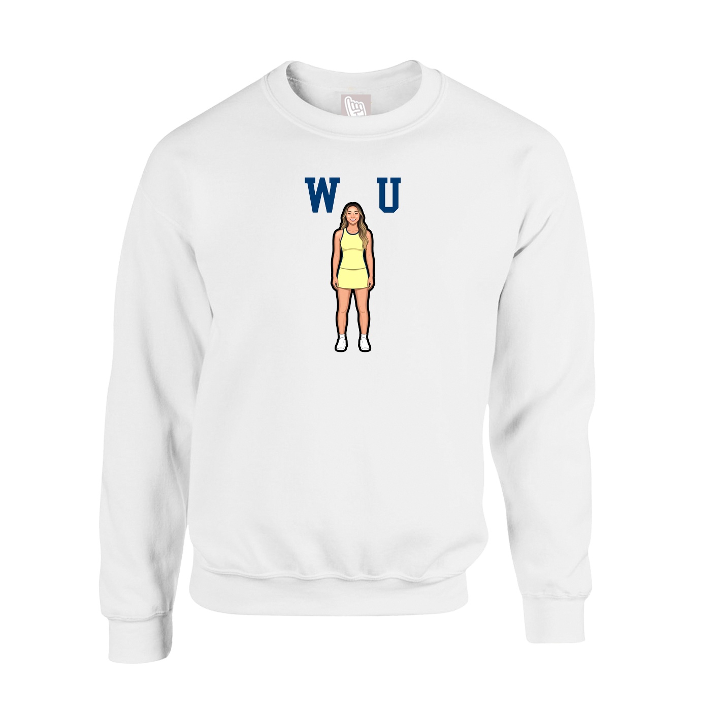 Fleece Crew — Shirsey in White