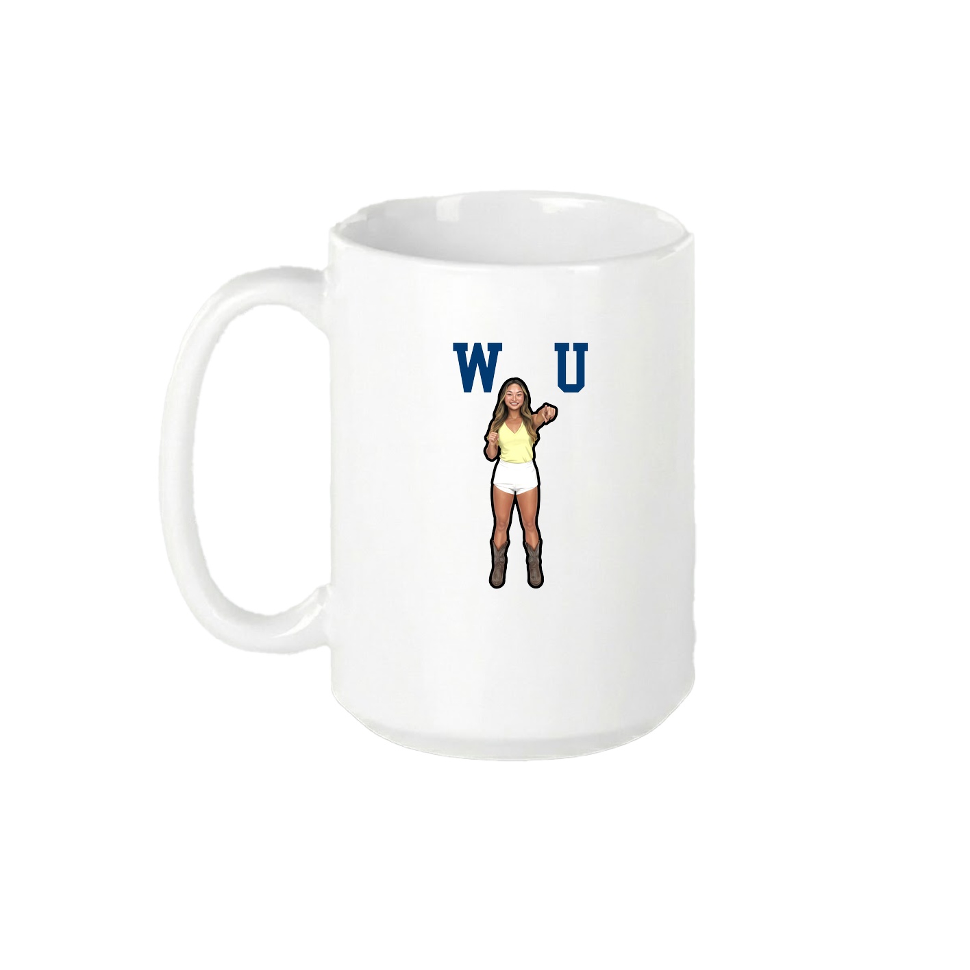 15oz Coffee Mug — Shirsey in White