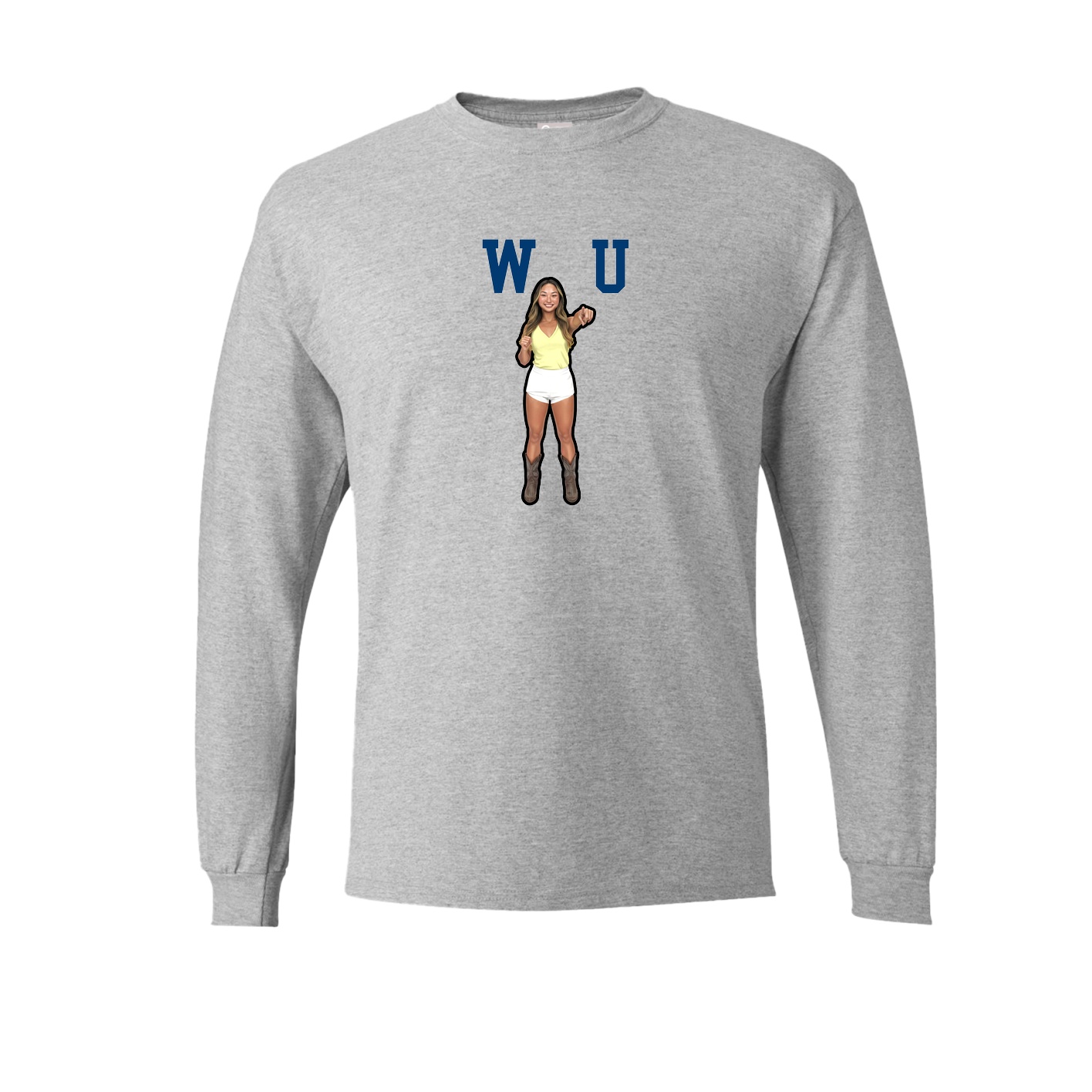Long Sleeve Tee — Shirsey in Grey