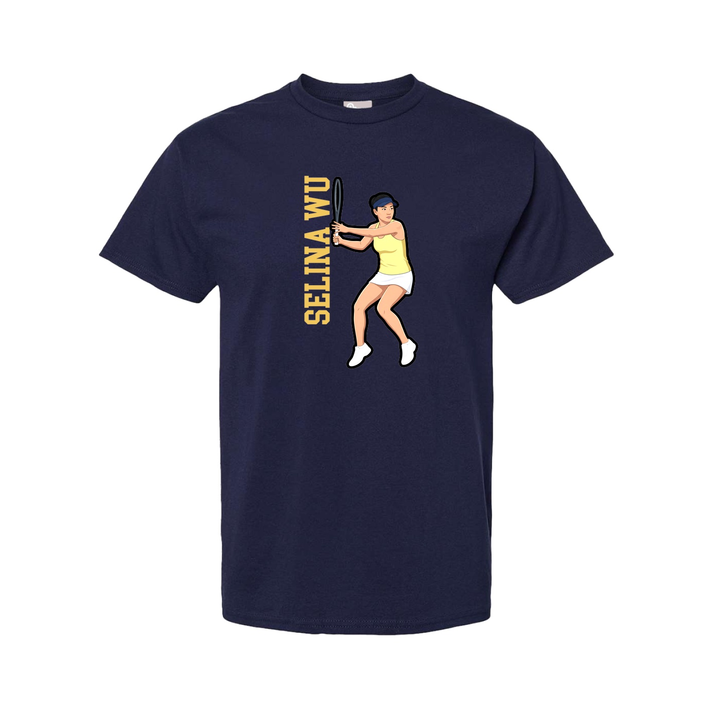 Youth Tee — Name Vertical in Navy