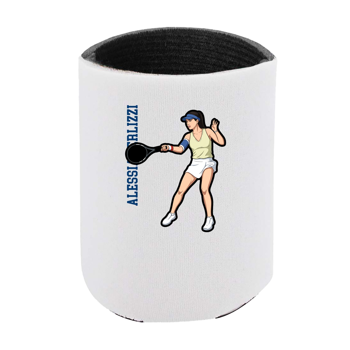 Can Holder — Name Vertical in White