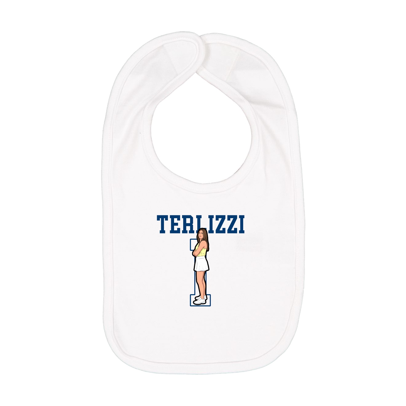 Infant Bib — Shirsey in White