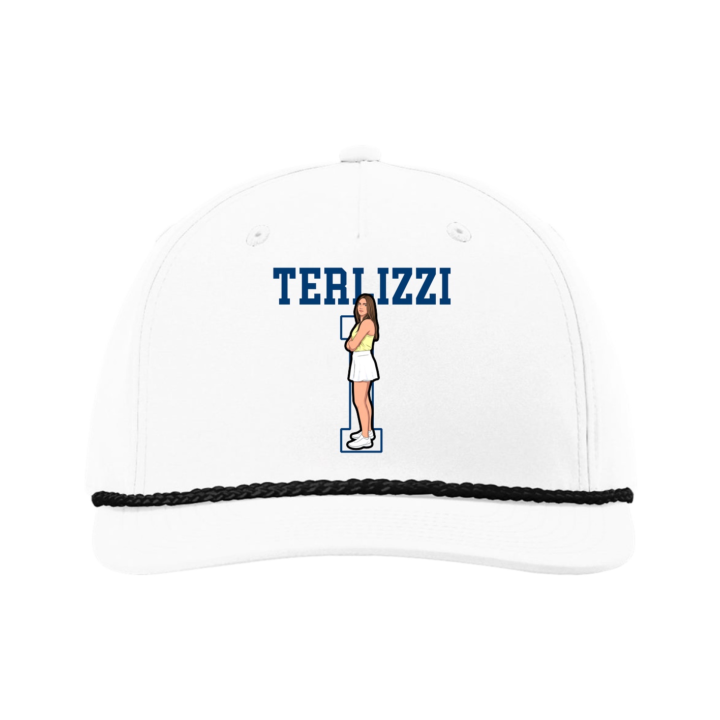 Five-Panel Classic Rope Cap — Shirsey in White