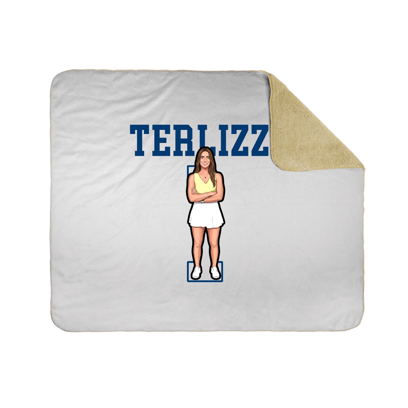 Throw Blanket — Shirsey in White