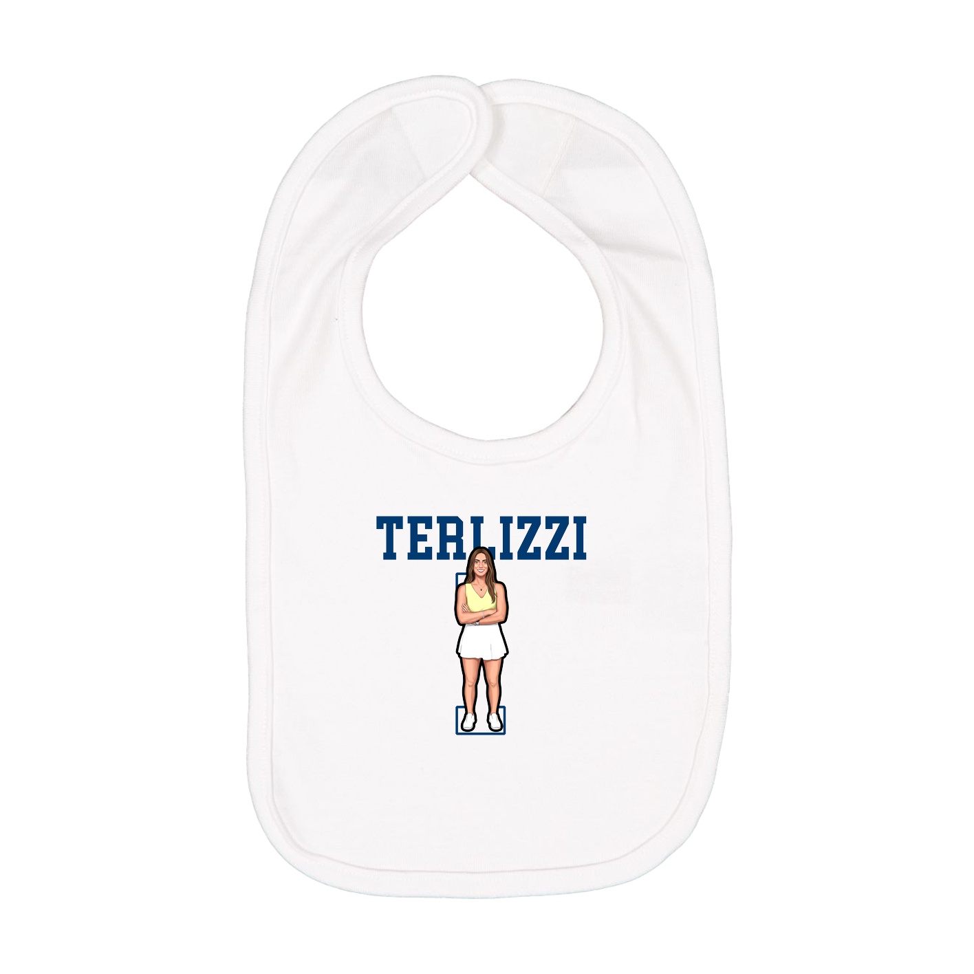 Infant Bib — Shirsey in White