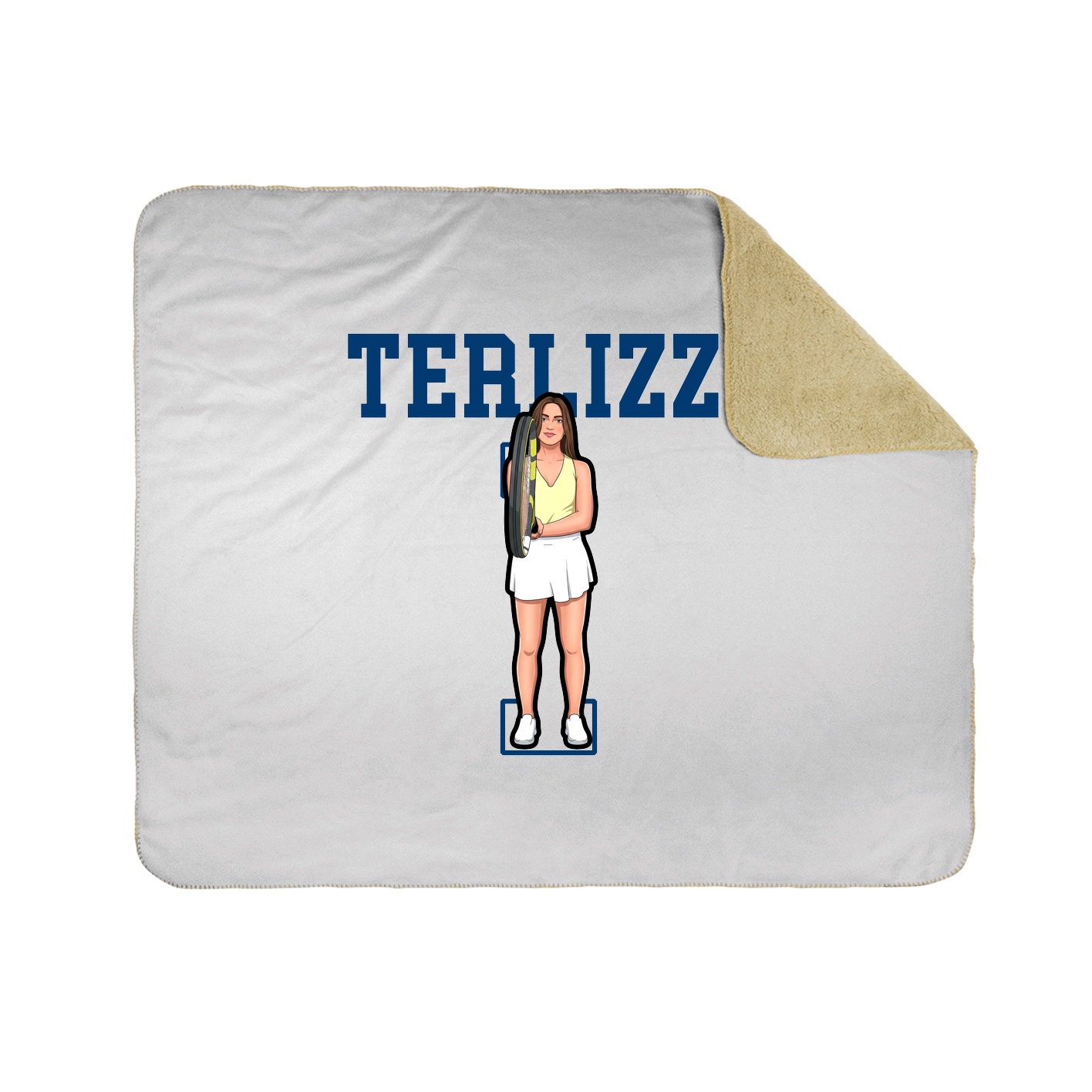Throw Blanket — Shirsey in White