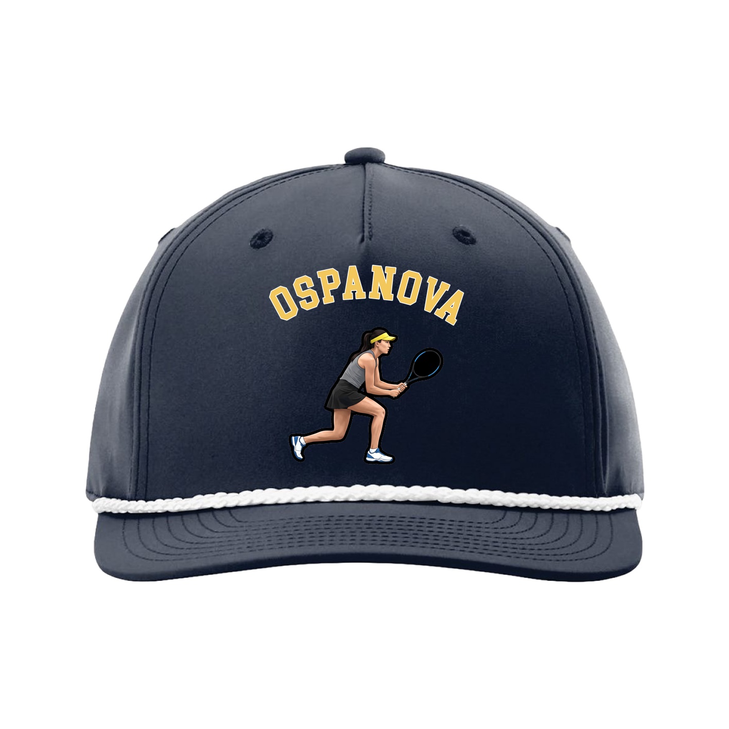 Five-Panel Classic Rope Cap — Shirsey Arch in Navy