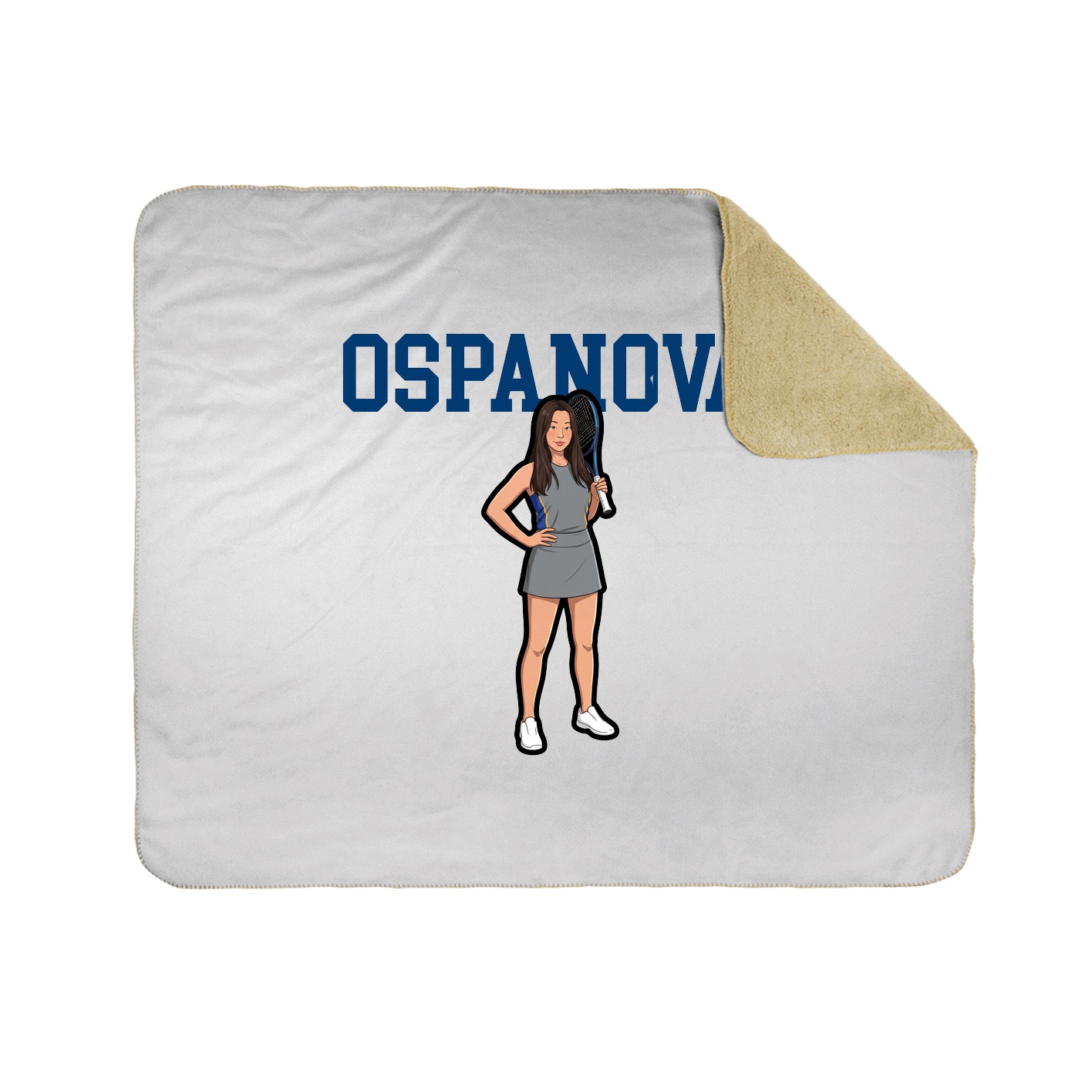 Throw Blanket — Shirsey in White