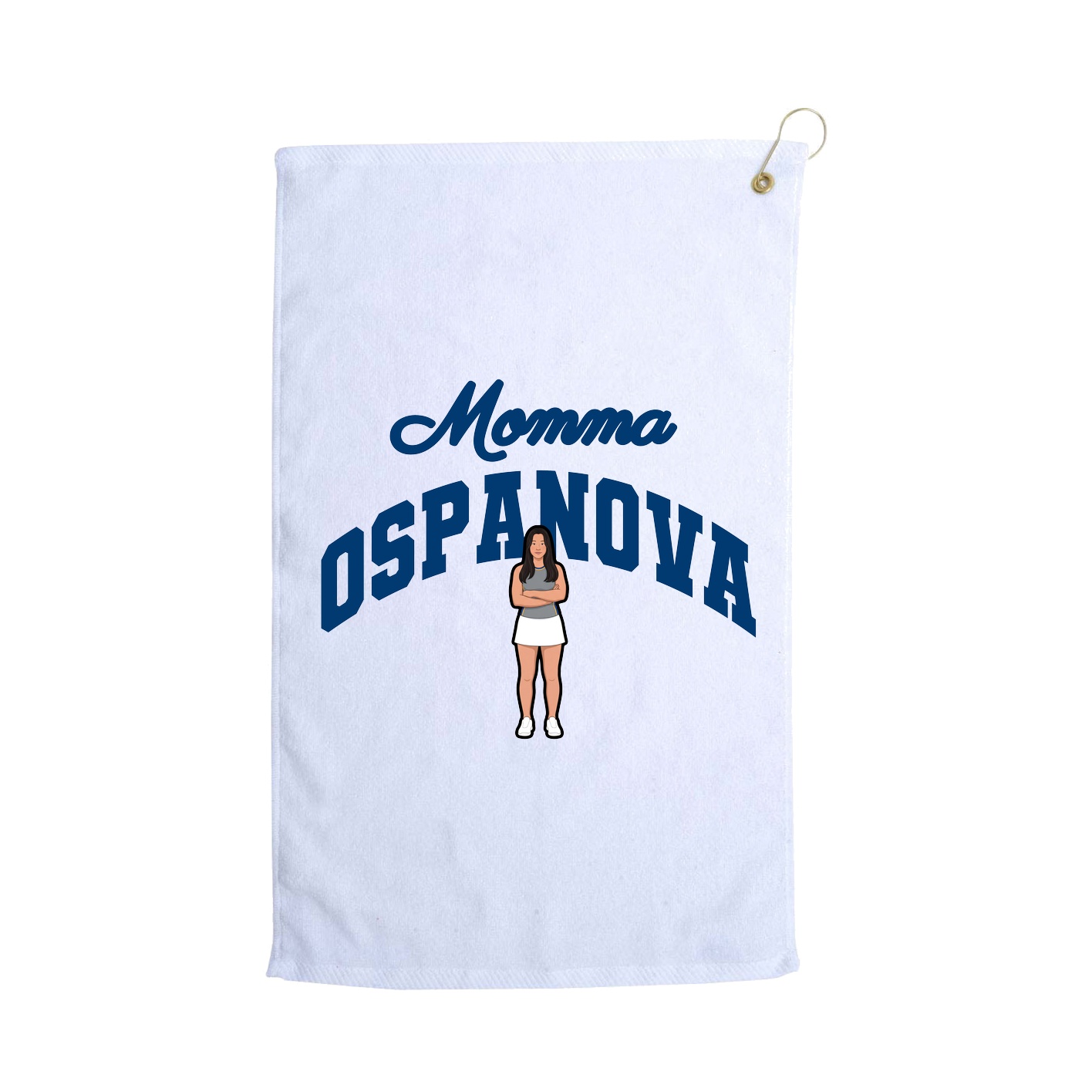 Golf Towel — Mothers Day Arch in White
