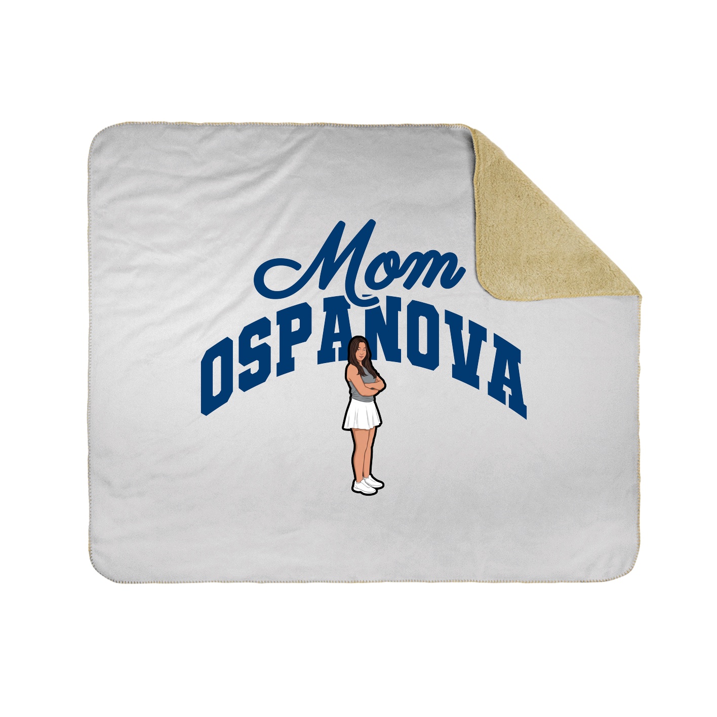 Throw Blanket — Mothers Day Arch in White