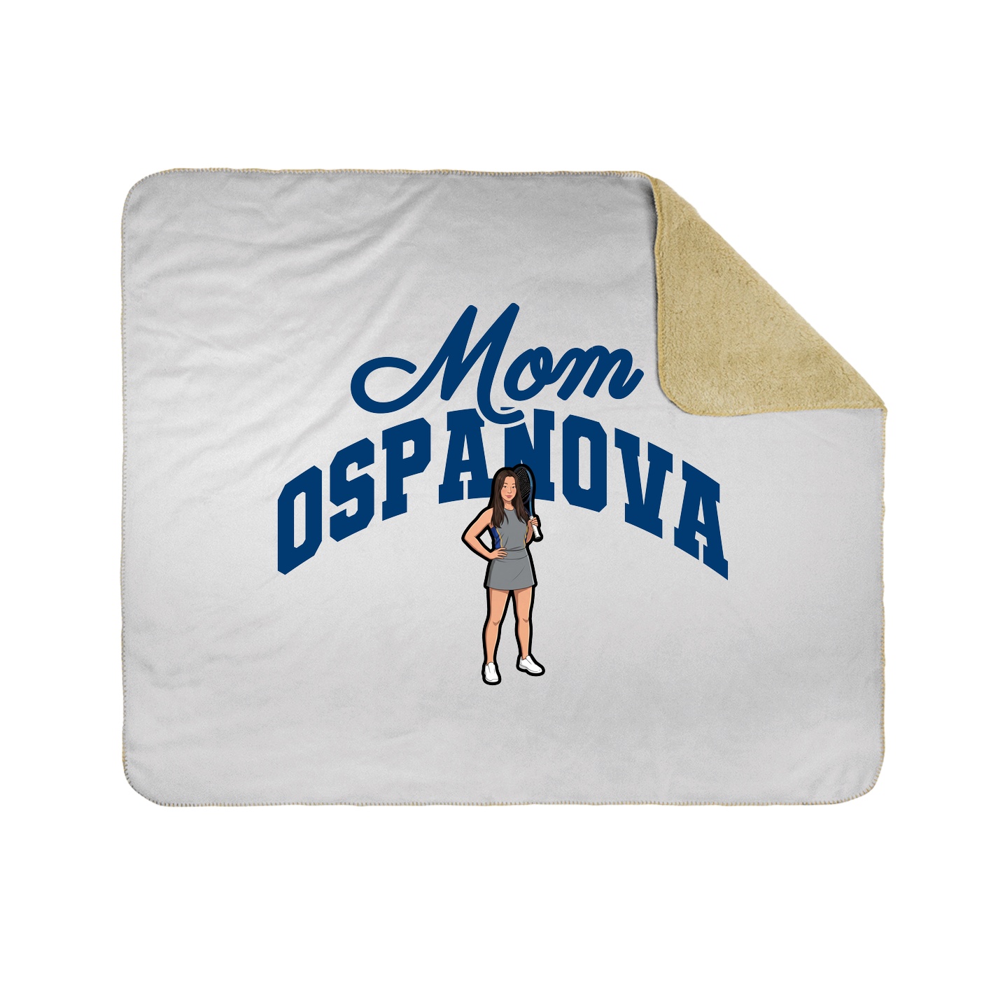Throw Blanket — Mothers Day Arch in White