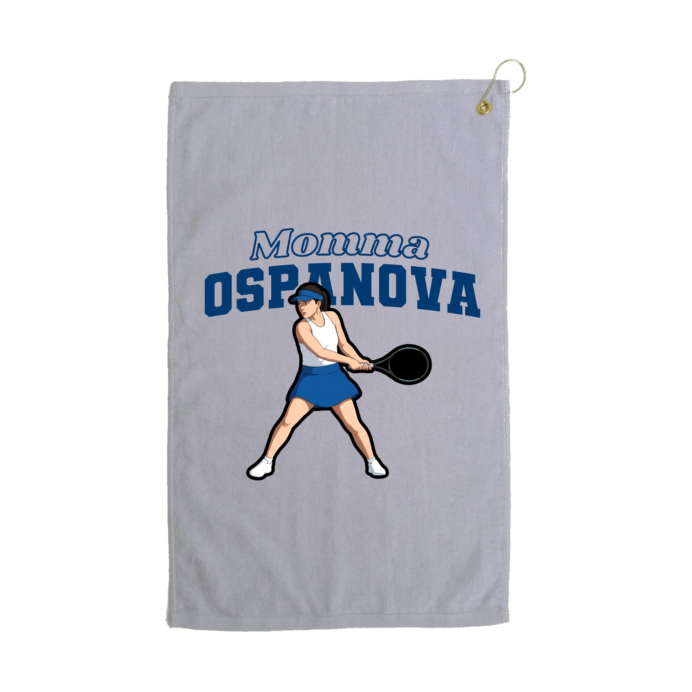 Golf Towel — Mothers Day Block in Grey