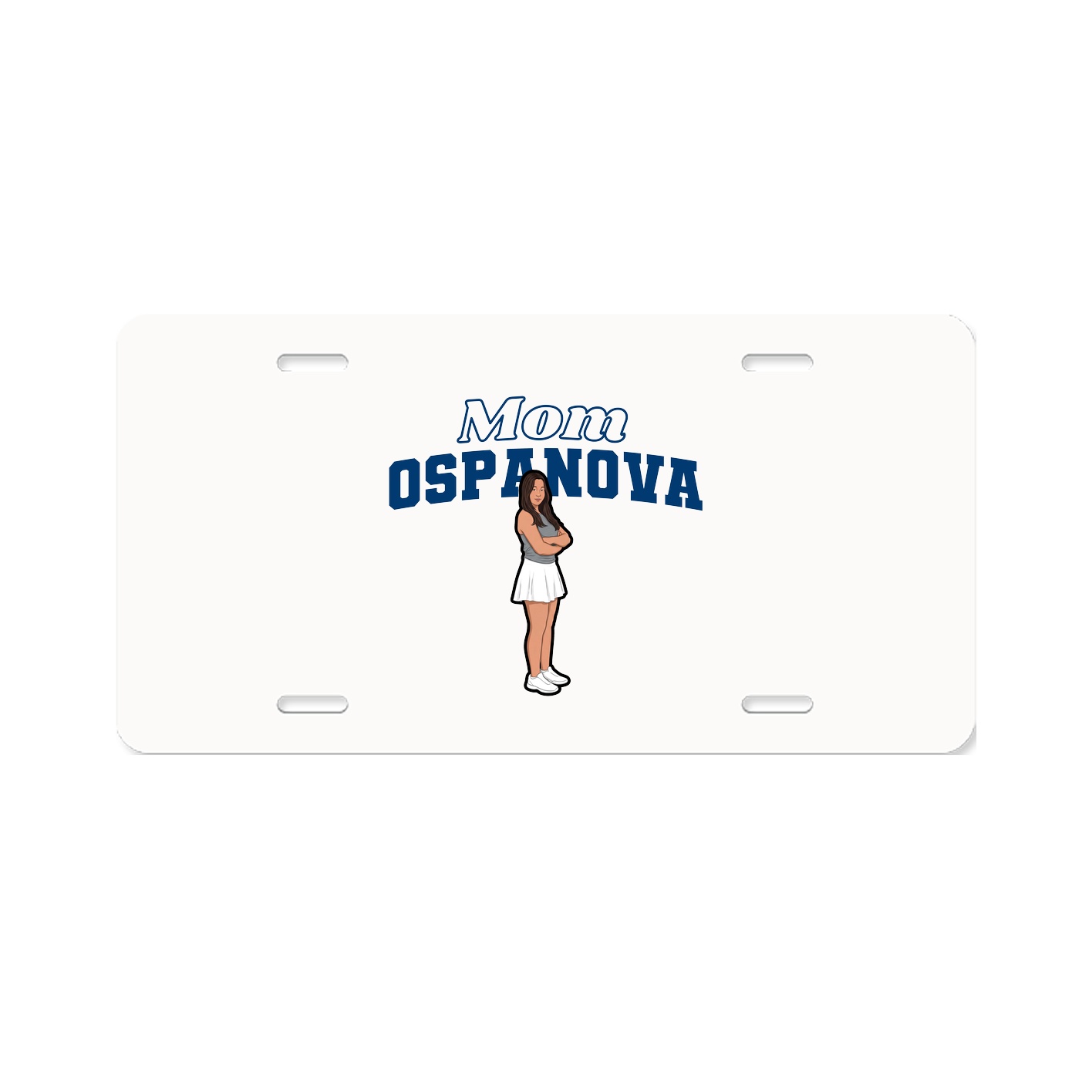 License Plate — Mothers Day Block in Classic