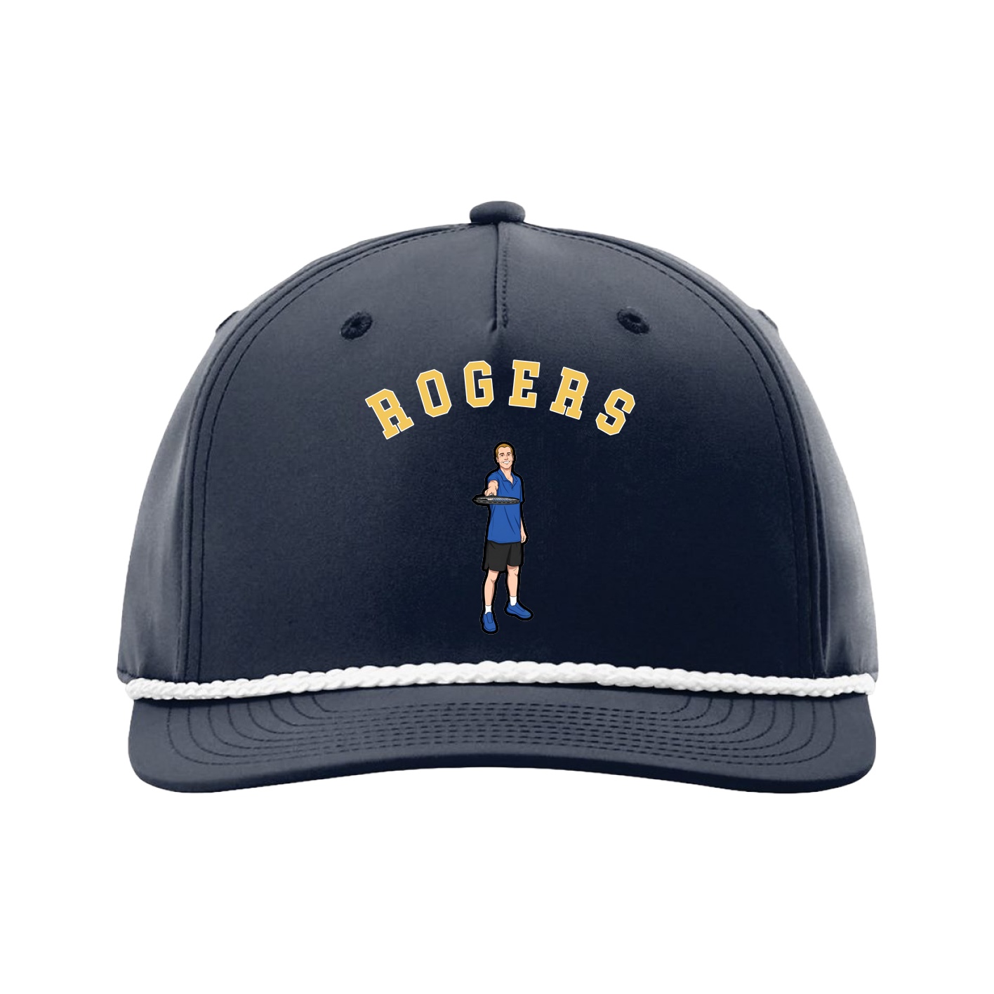 Five-Panel Classic Rope Cap — Shirsey Arch in Navy