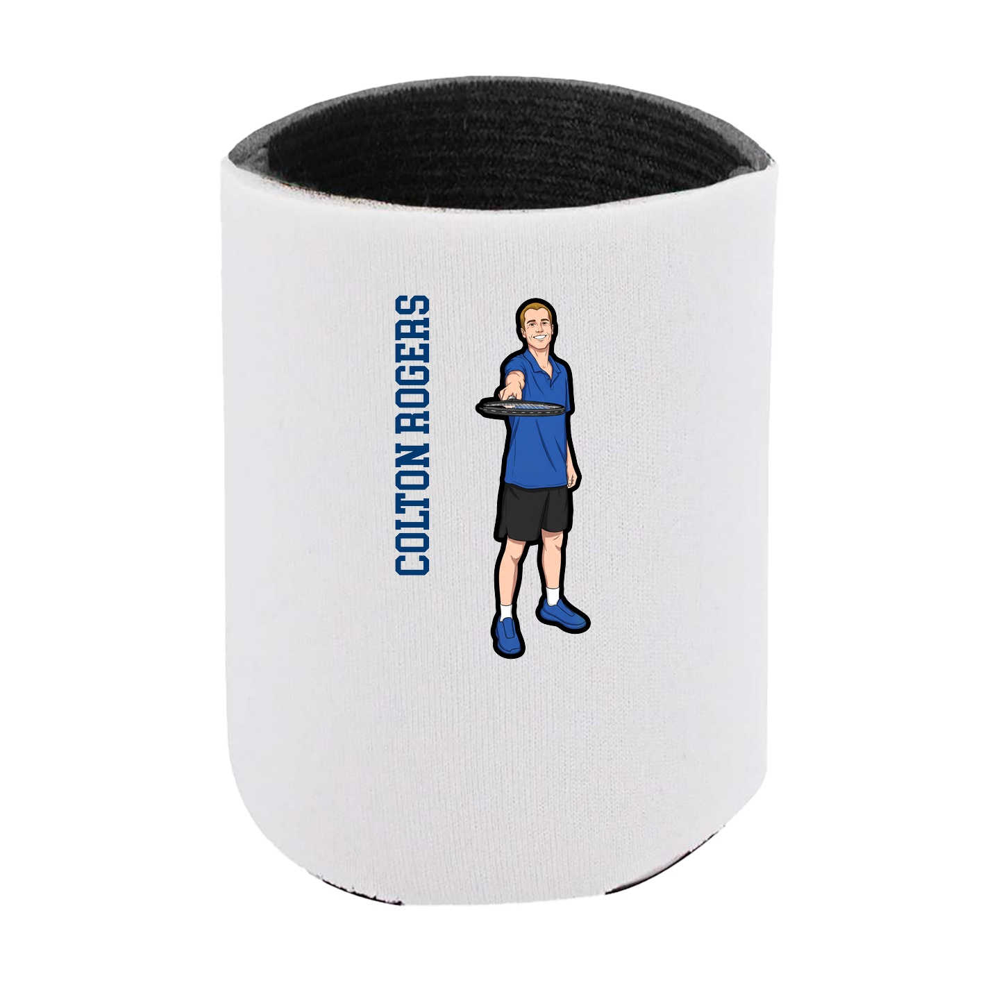 Can Holder — Name Vertical in White