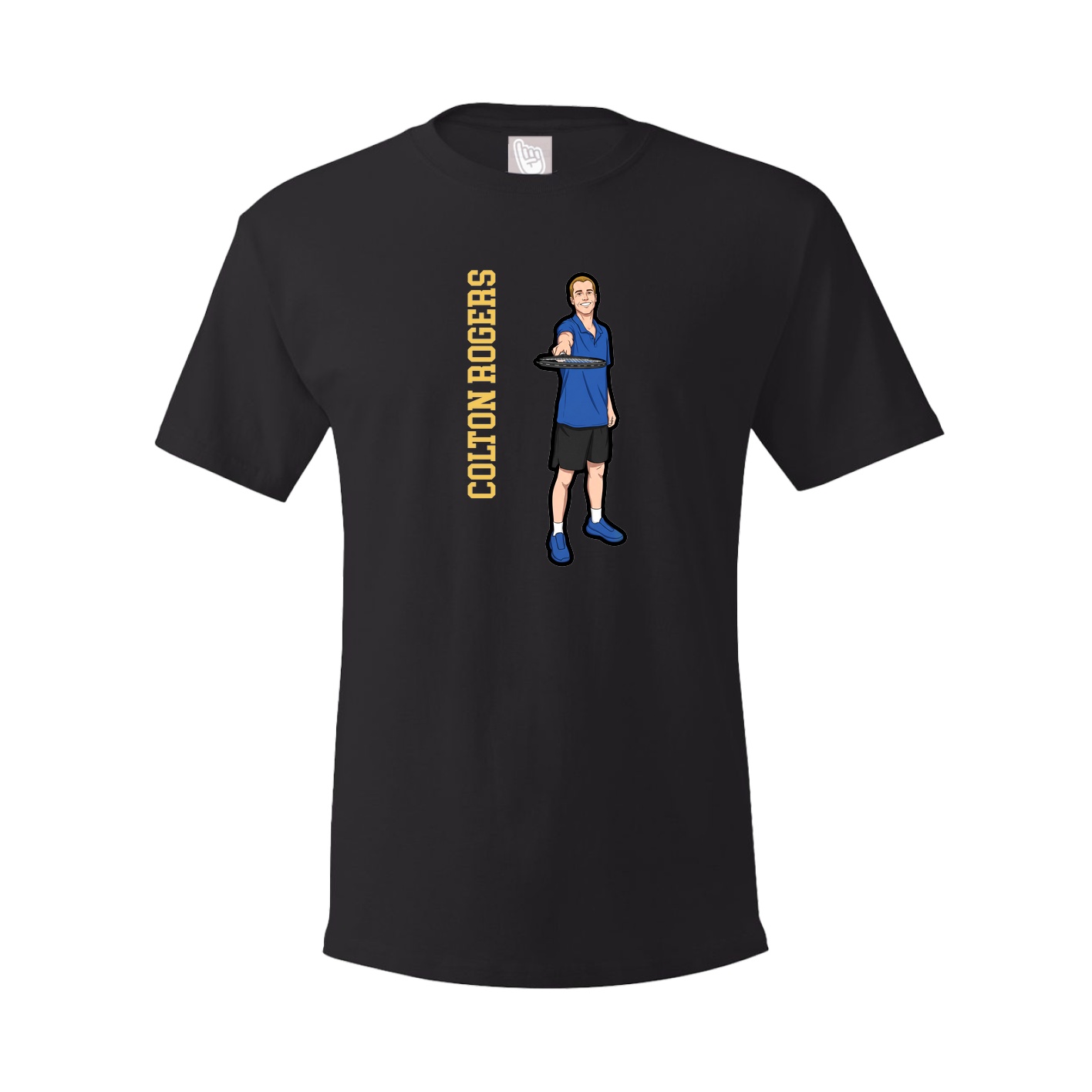 Tee — Name Vertical in Black