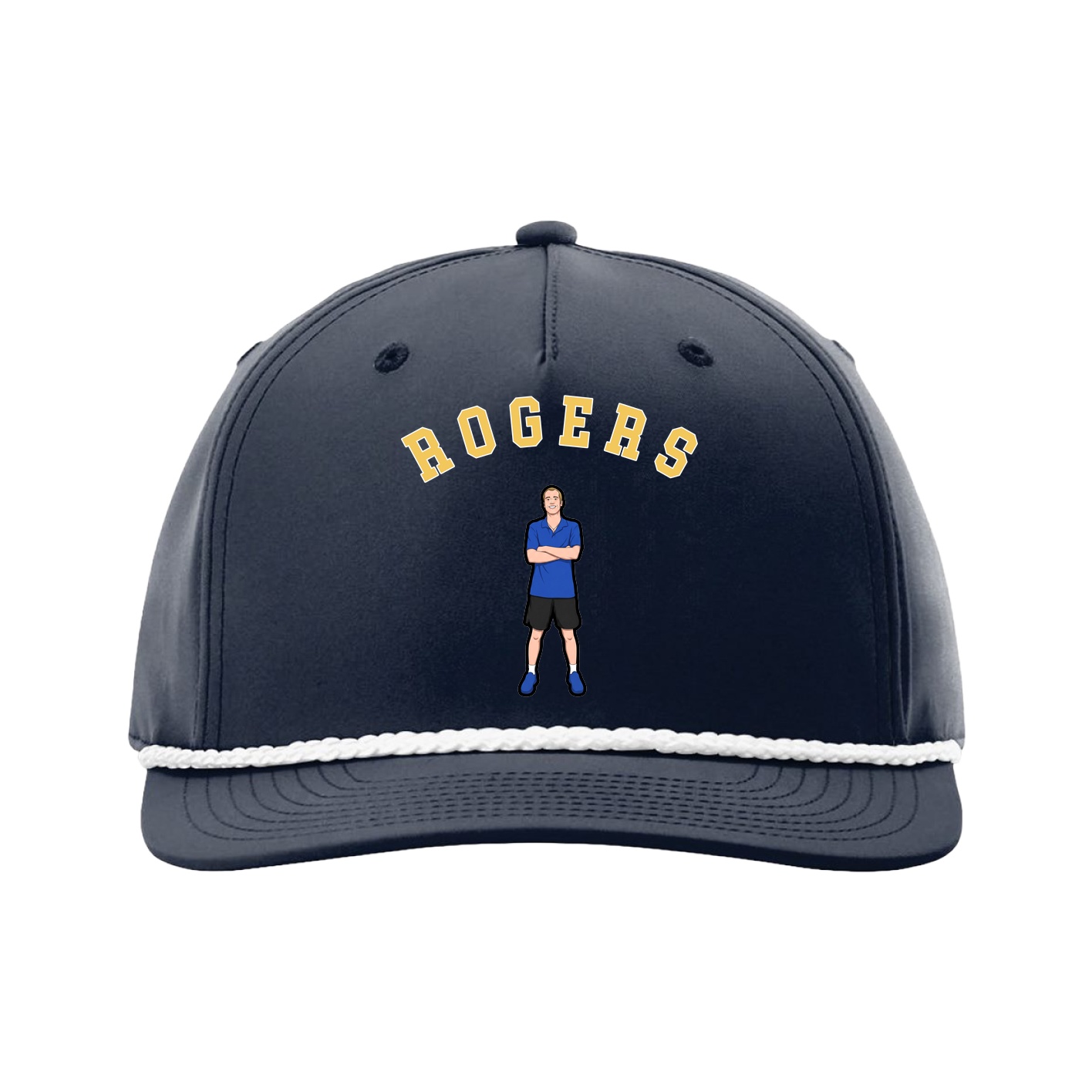 Five-Panel Classic Rope Cap — Shirsey Arch in Navy