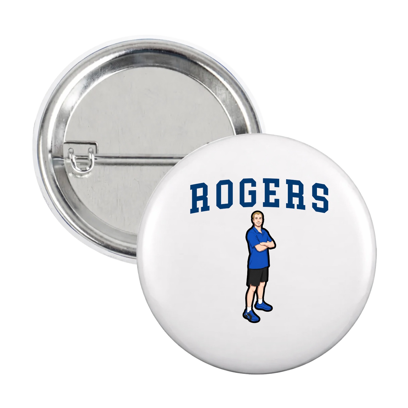 Game Day Button — Shirsey in White