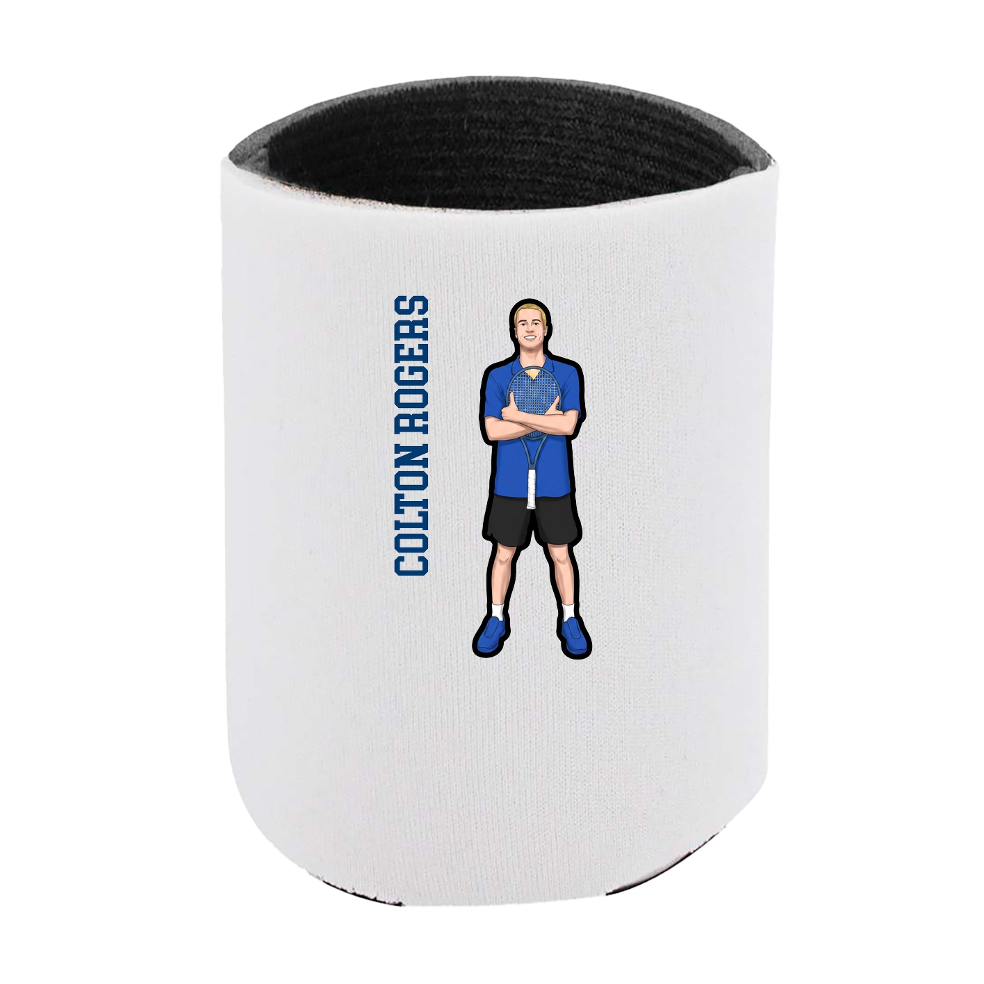 Can Holder — Name Vertical in White