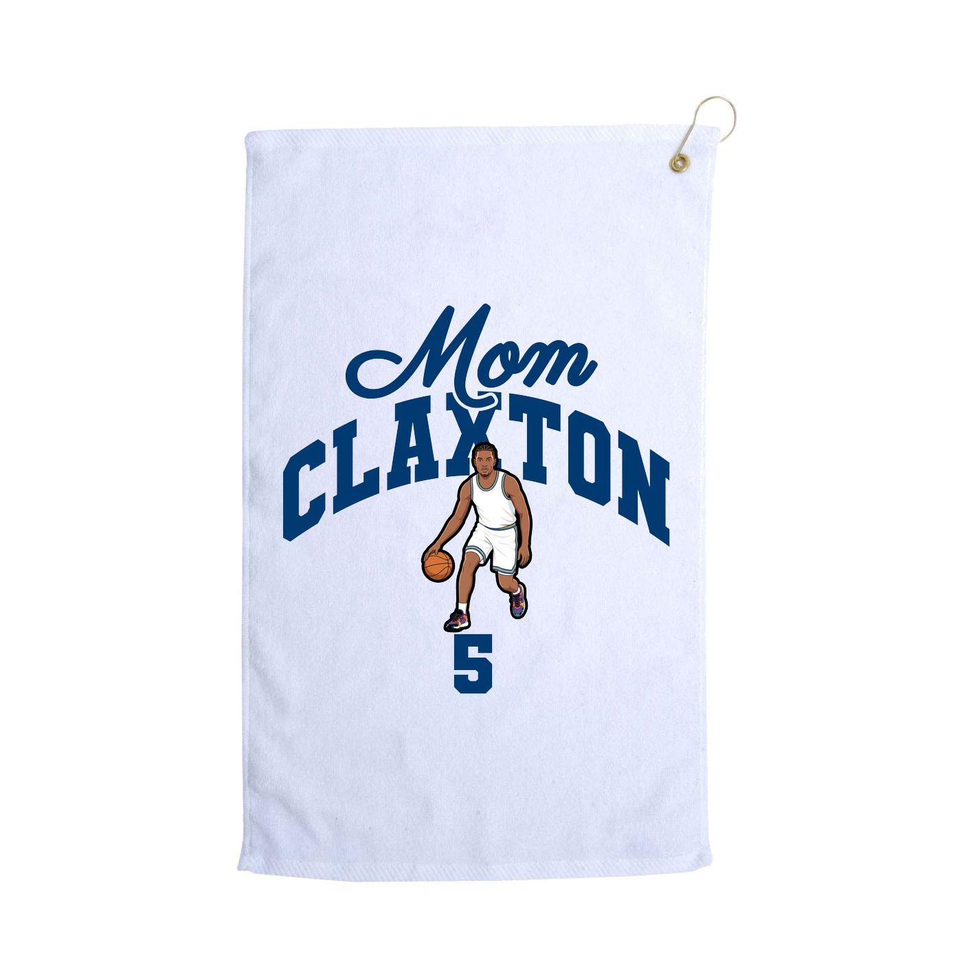 Golf Towel — Mothers Day Arch in White