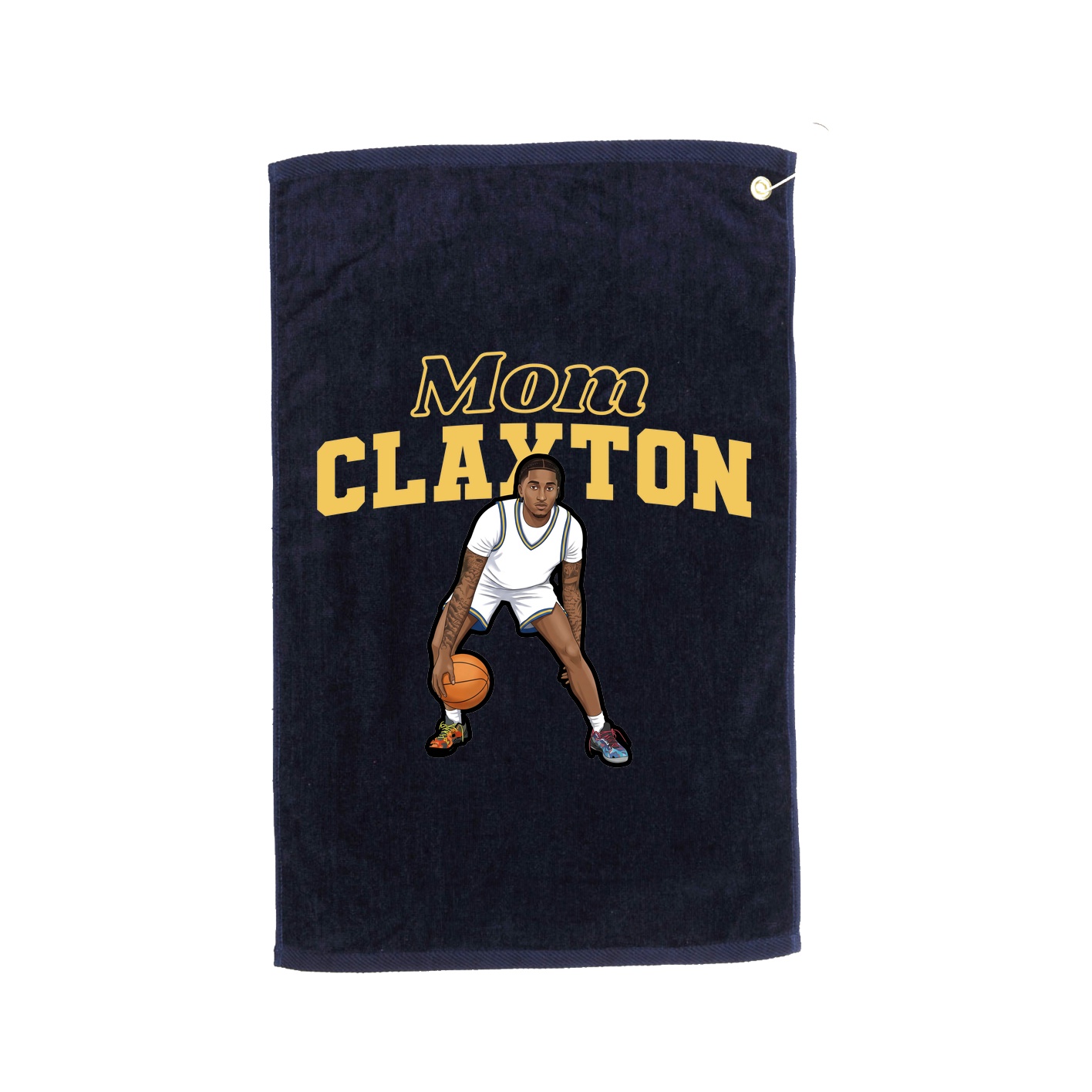 Golf Towel — Mothers Day Block in Navy