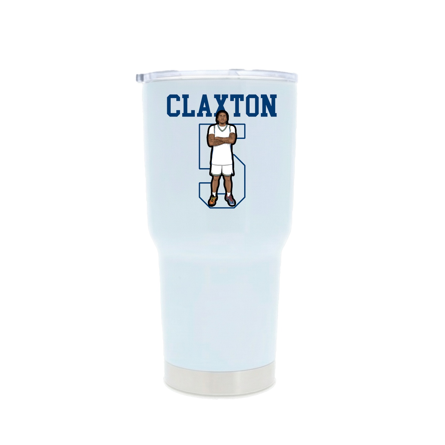 30oz Stainless Steel Tumbler — Shirsey in White