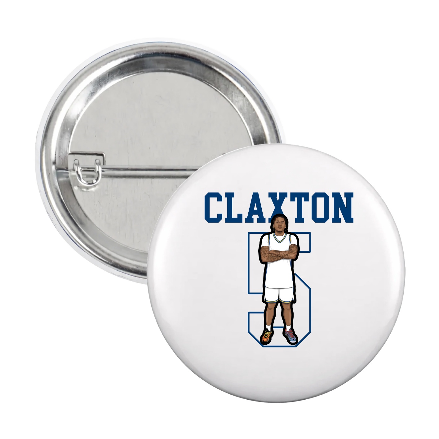 Game Day Button — Shirsey in White