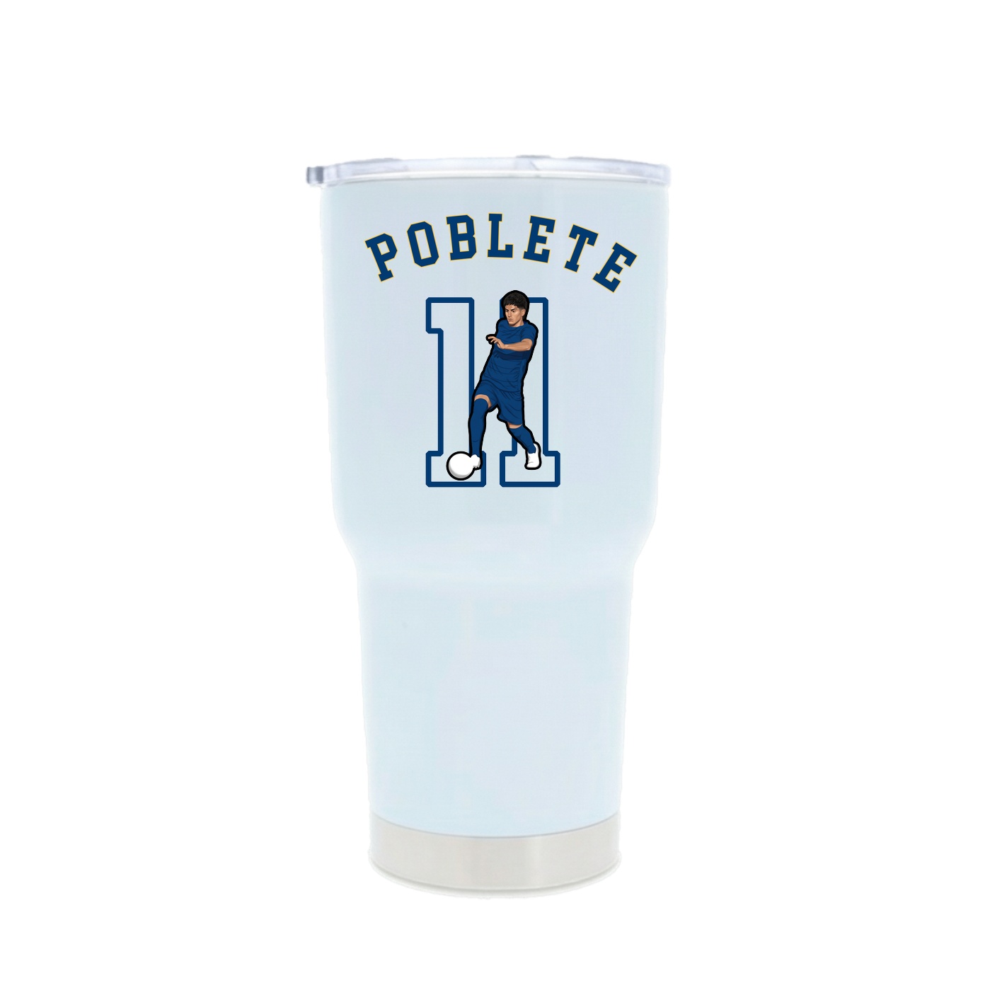 30oz Stainless Steel Tumbler — Shirsey Arch in White