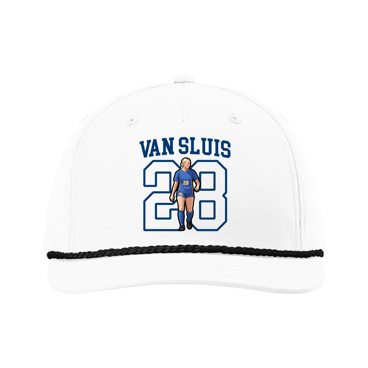 Five-Panel Classic Rope Cap — Shirsey in White