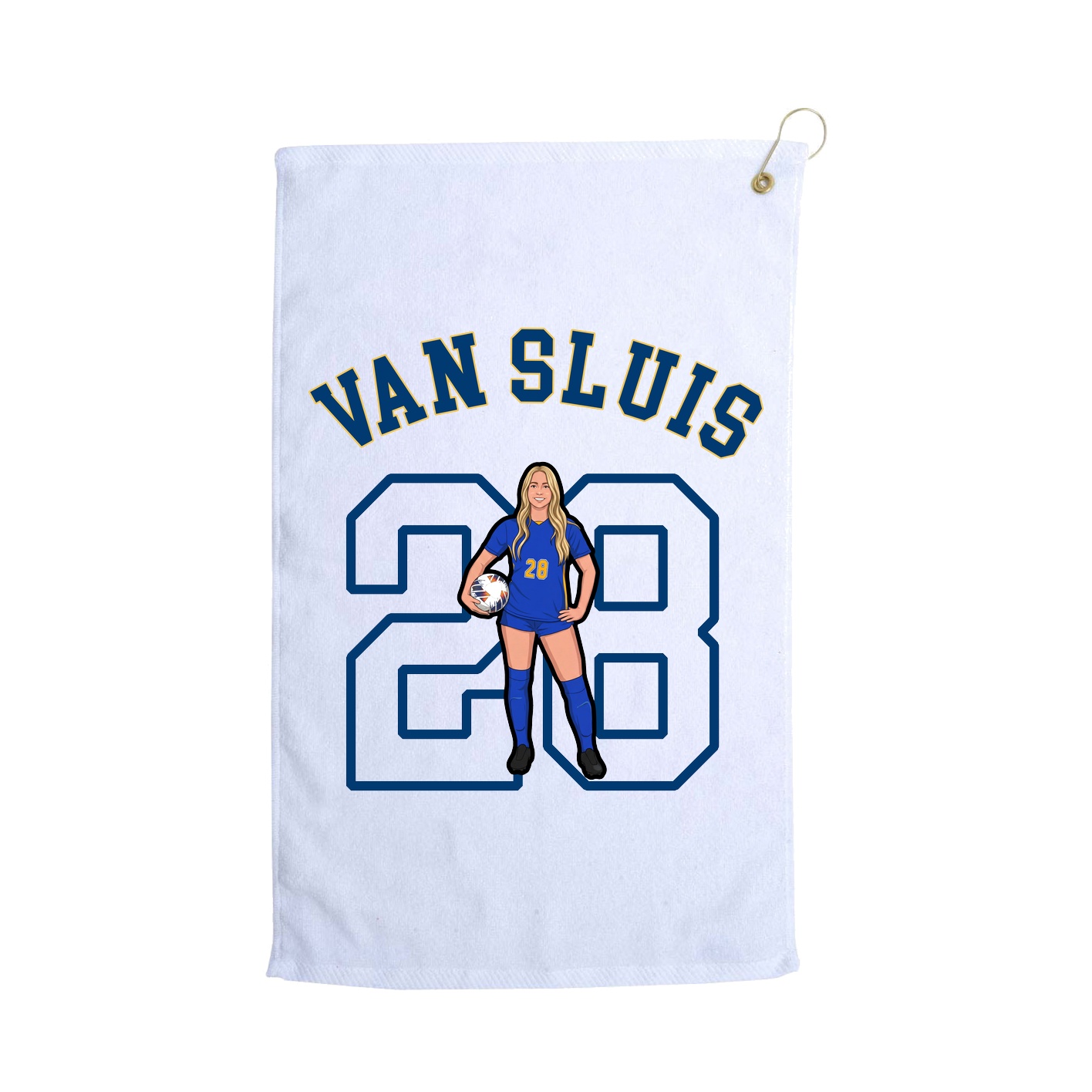 Golf Towel — Shirsey Arch in White