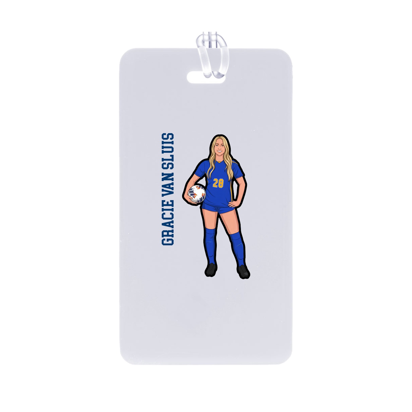 Bag Tag — Name Vertical in Classic
