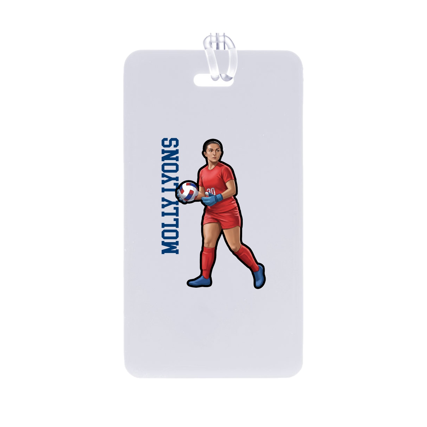 Bag Tag — Name Vertical in Classic