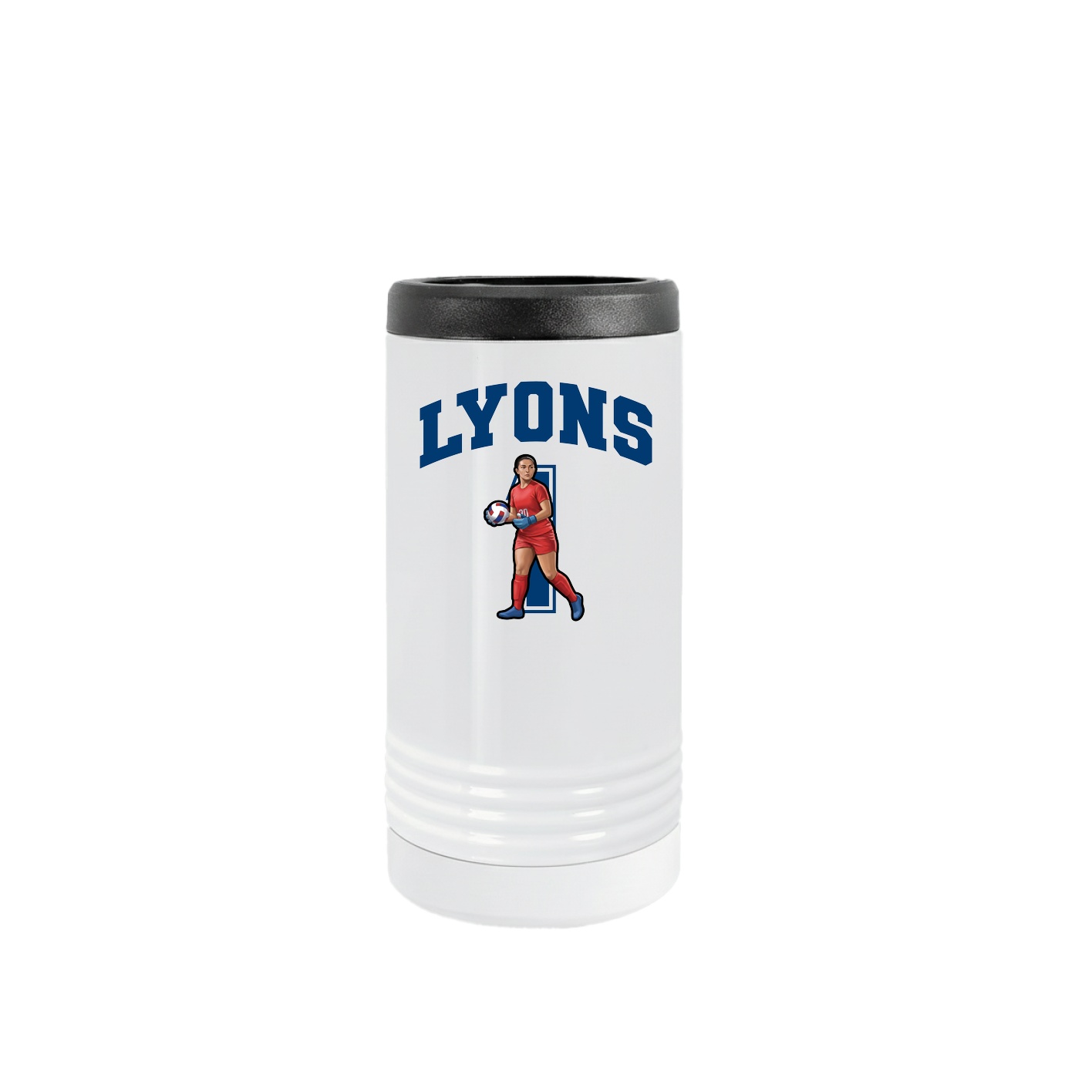 Slim Beverage Holder — Number in White