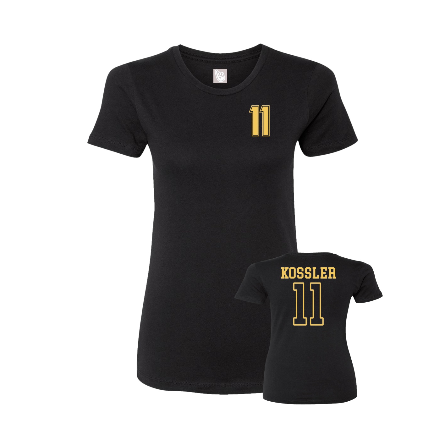 Womens Tee — Chest Back in Black