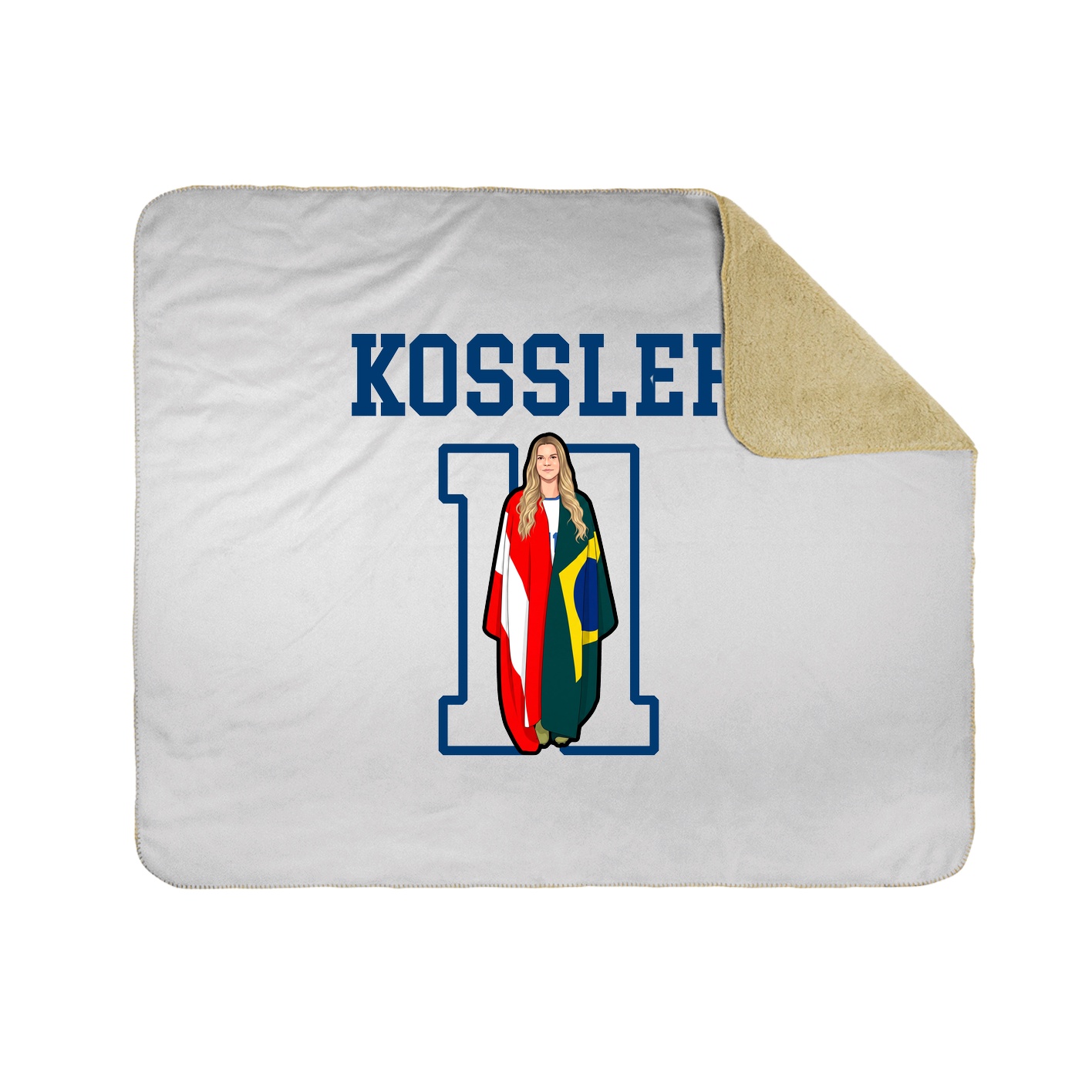 Throw Blanket — Shirsey in White